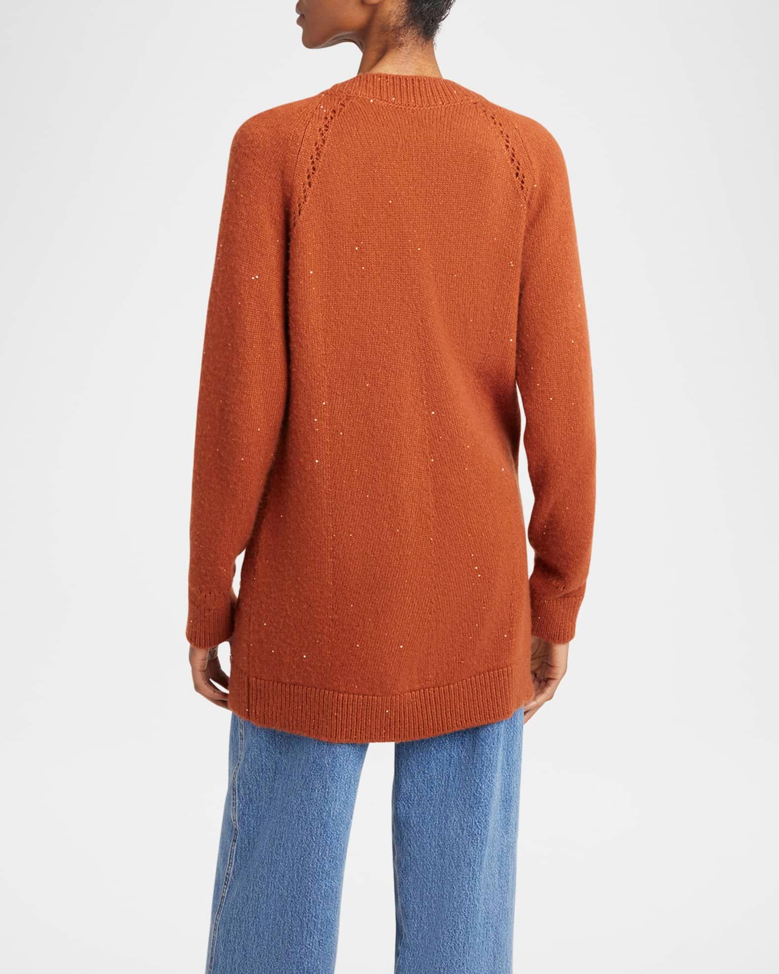 Paillette Cashmere V-Neck Cardigan Product Image