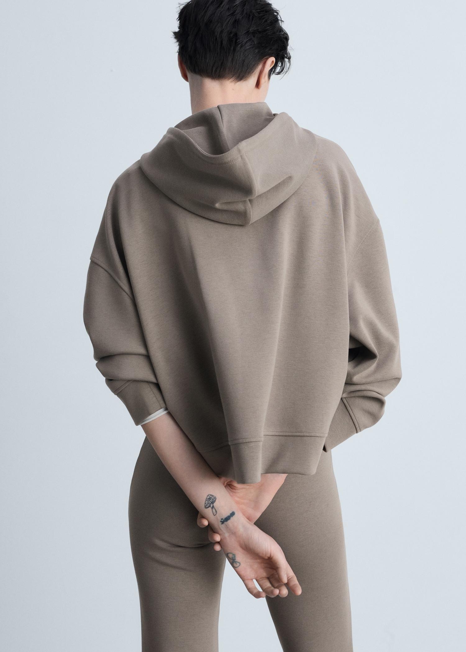 Oversized hoodie - Women | MANGO USA Product Image