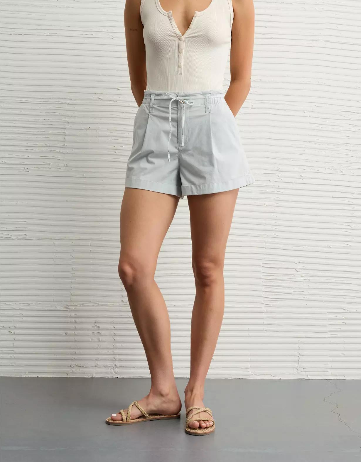 AE Stretch High-Waisted Lightweight Trouser Short Product Image