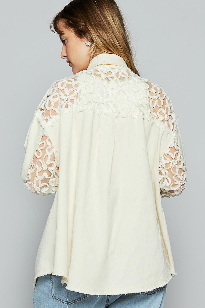 BEADED SHIRT JACKET Product Image