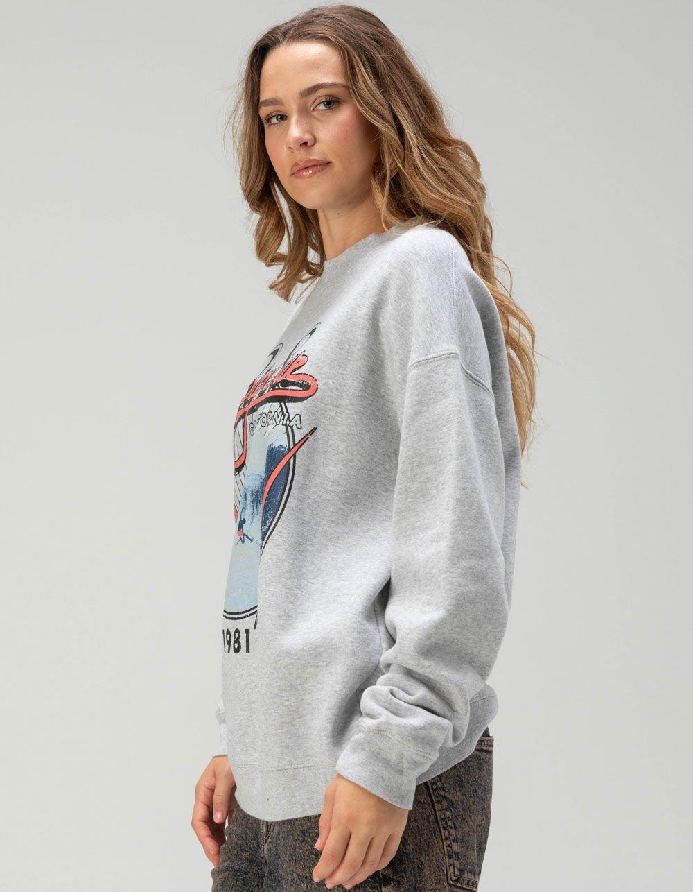 GIRL DANGEROUS Big Sur Womens Crewneck Sweatshirt - HEATHER GRAY Product Image
