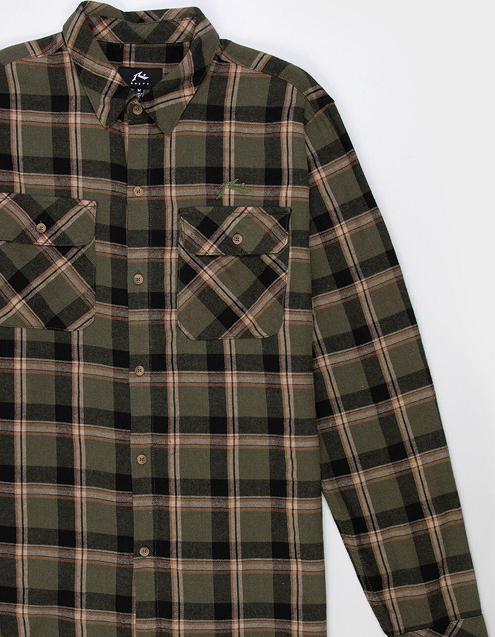 RUSTY Monadnock Mens Flannel - ARMY Product Image