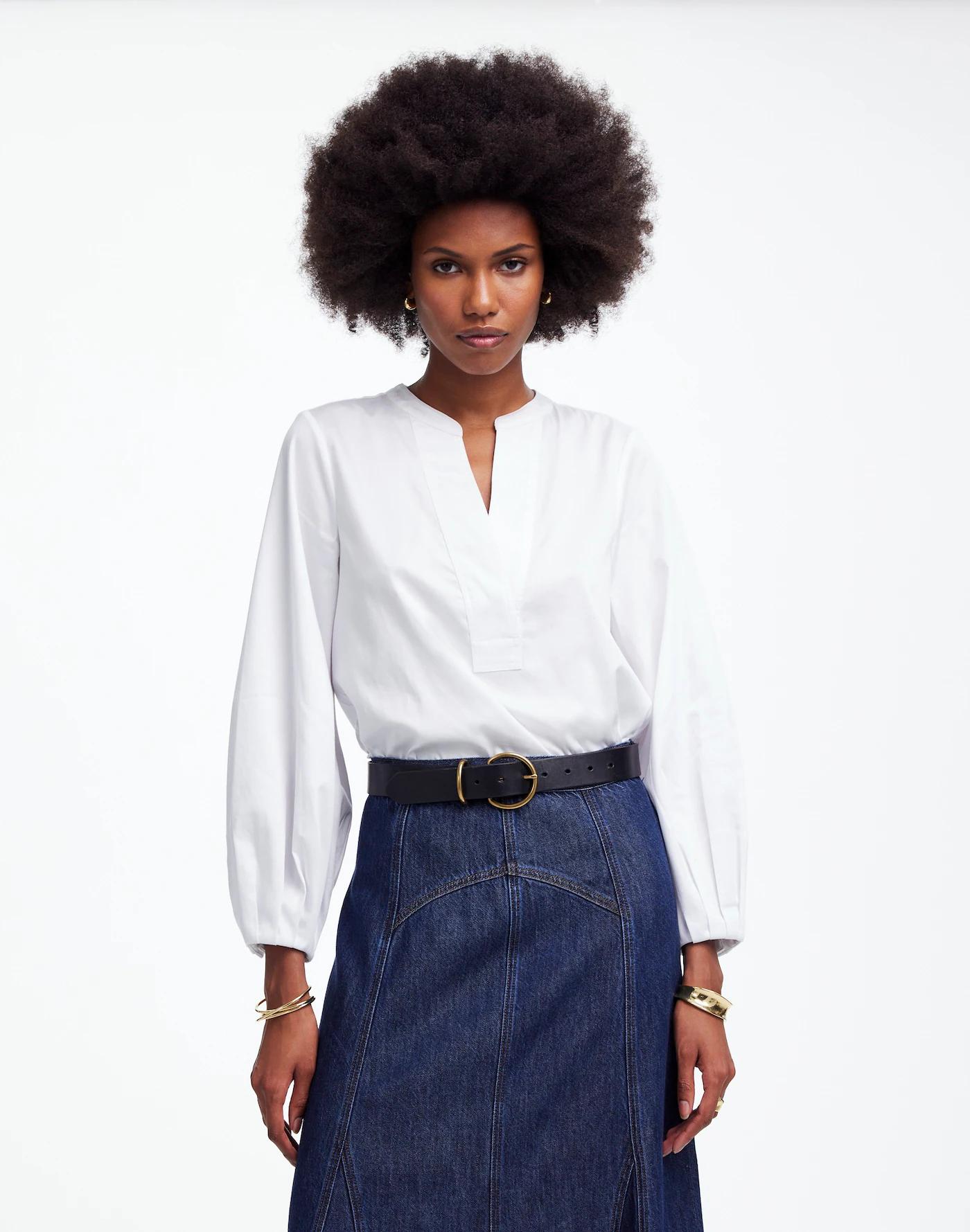 V-Neck Long-Sleeve Top Product Image