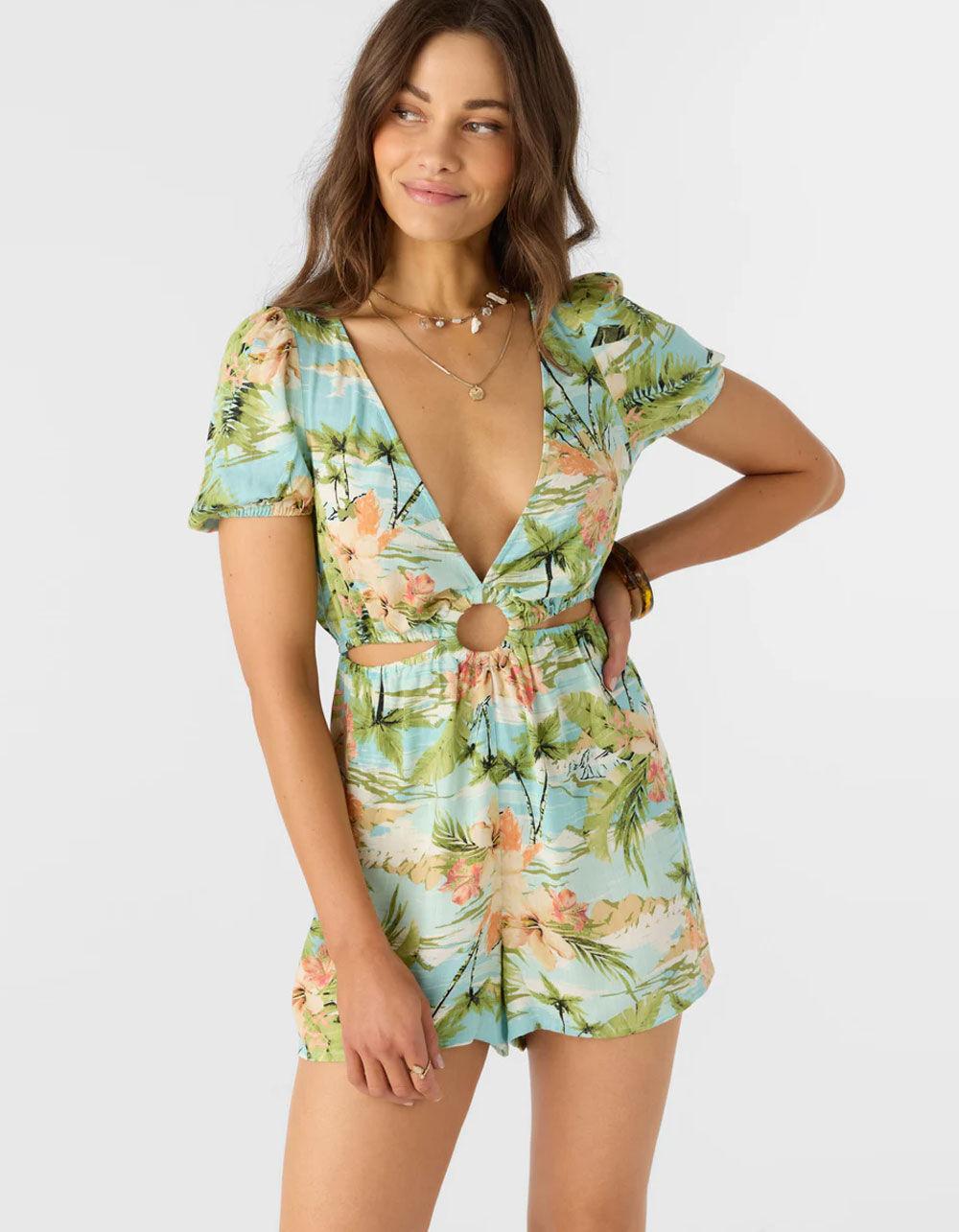 O'NEILL Morena Womens Romper - BLUE COMBO Product Image