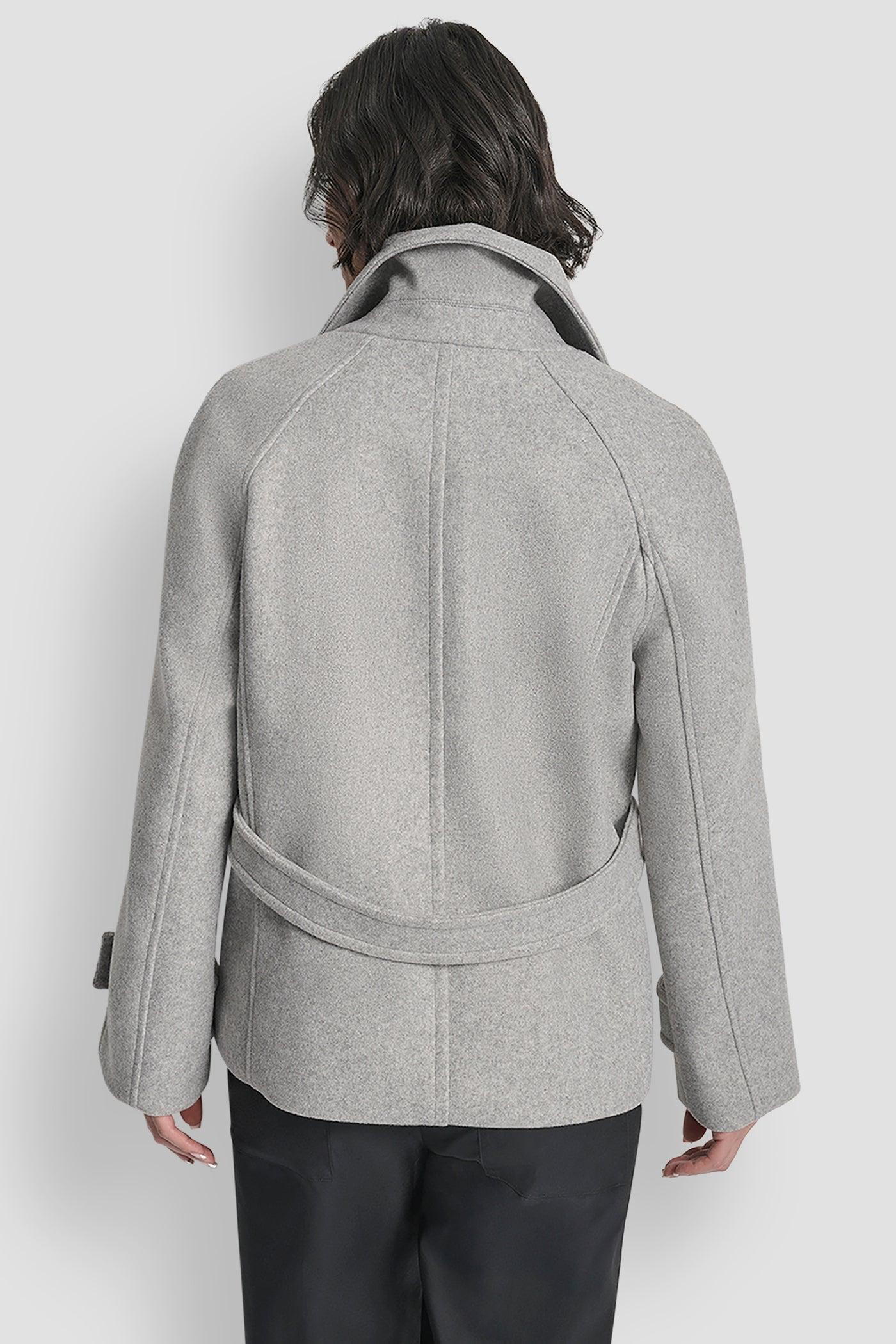 SHORT FAUX WOOL JACKET Product Image