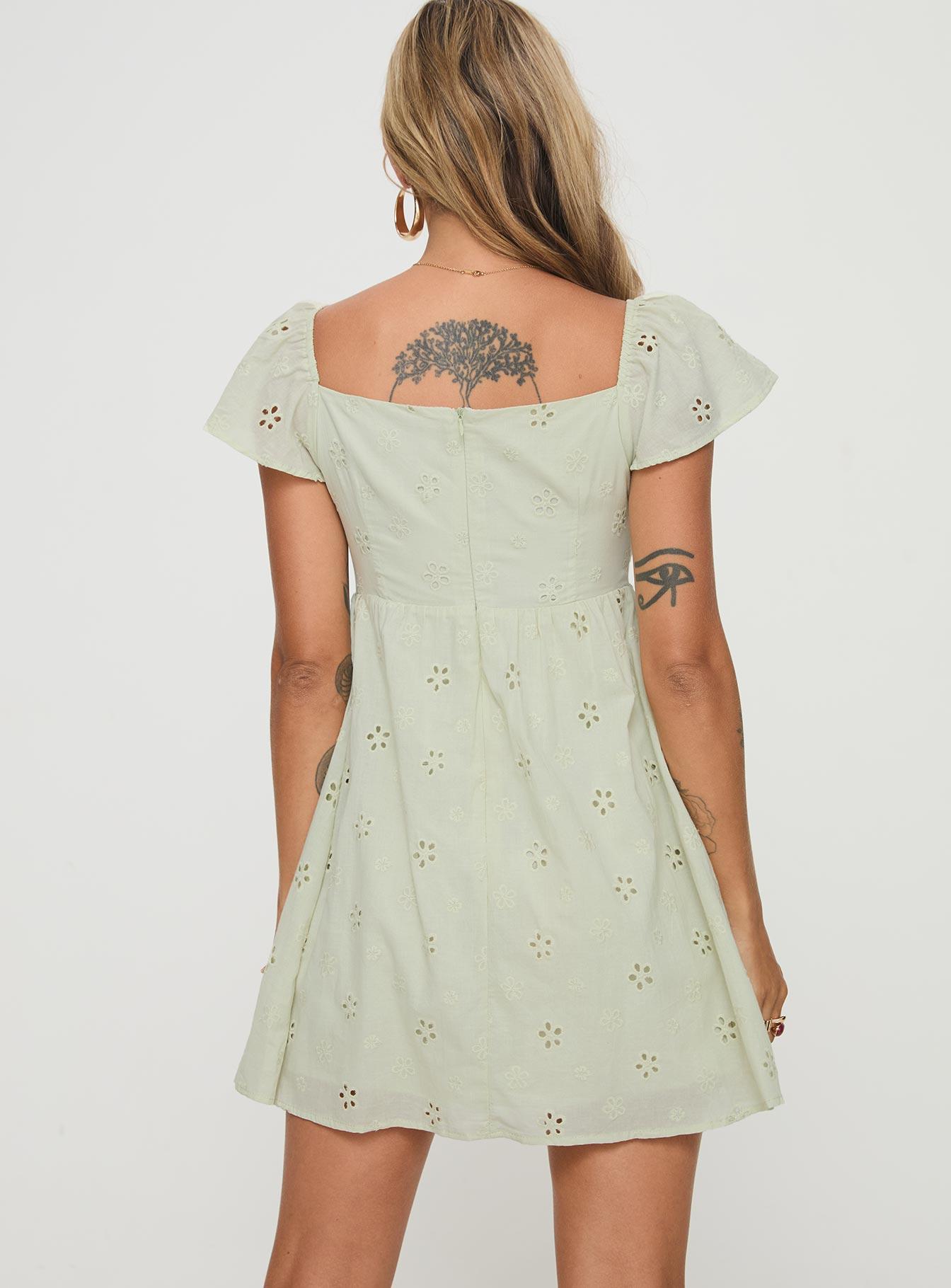 Staban Mini Dress Sage Product Image