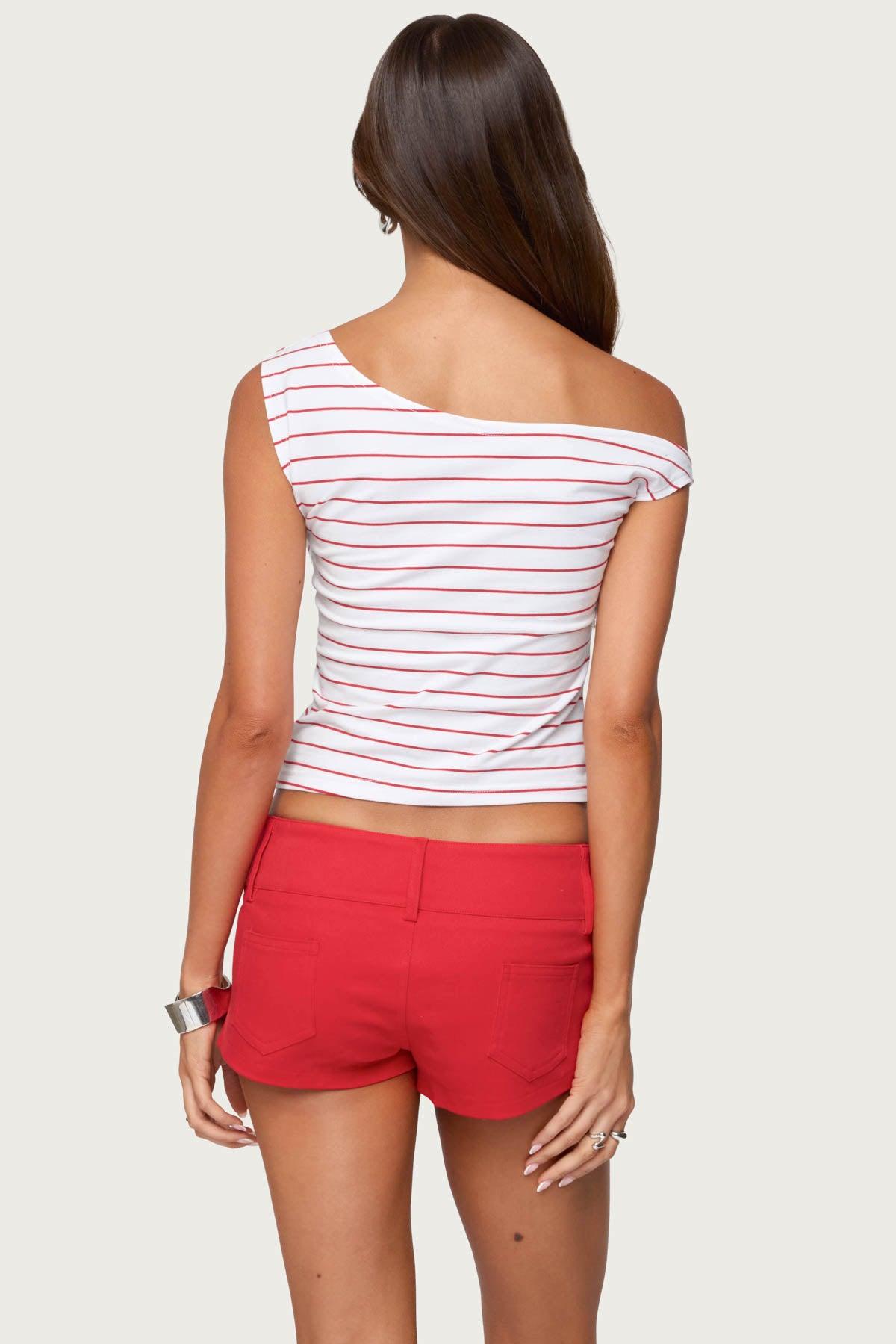 Keryn Striped Asymmetric Top Product Image