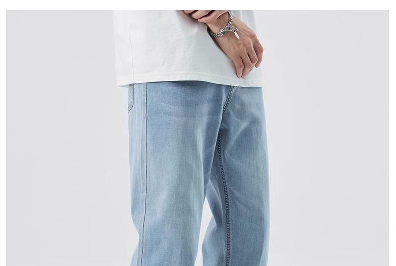 Mid Rise Washed Straight Leg Jeans Product Image