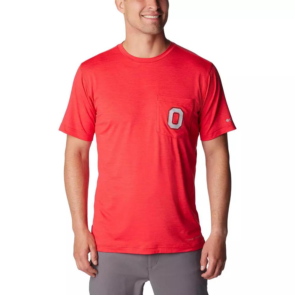 Men's Columbia Scarlet Ohio State Buckeyes Tech Trail Omni-Wick T-Shirt,  Product Image