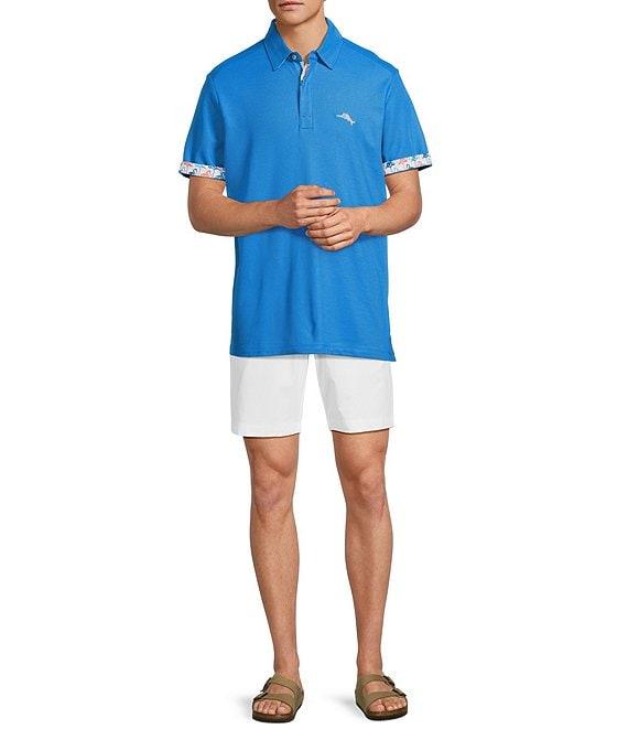 Tommy Bahama IslandZone Flamingo Mingle 5 O 'Clock Short Sleeve Polo Shirt Product Image