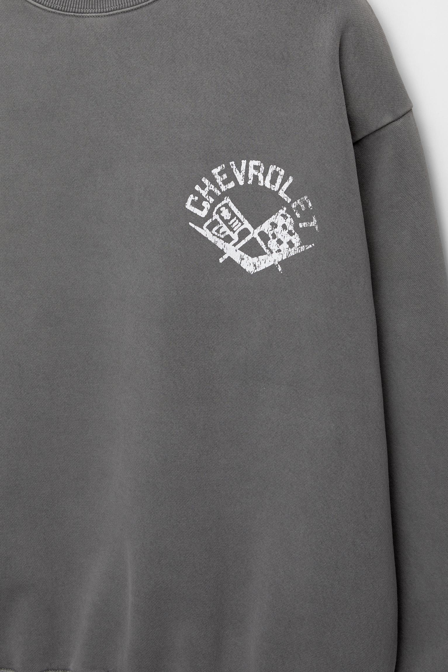 Grey Chevrolet sweatshirt Product Image