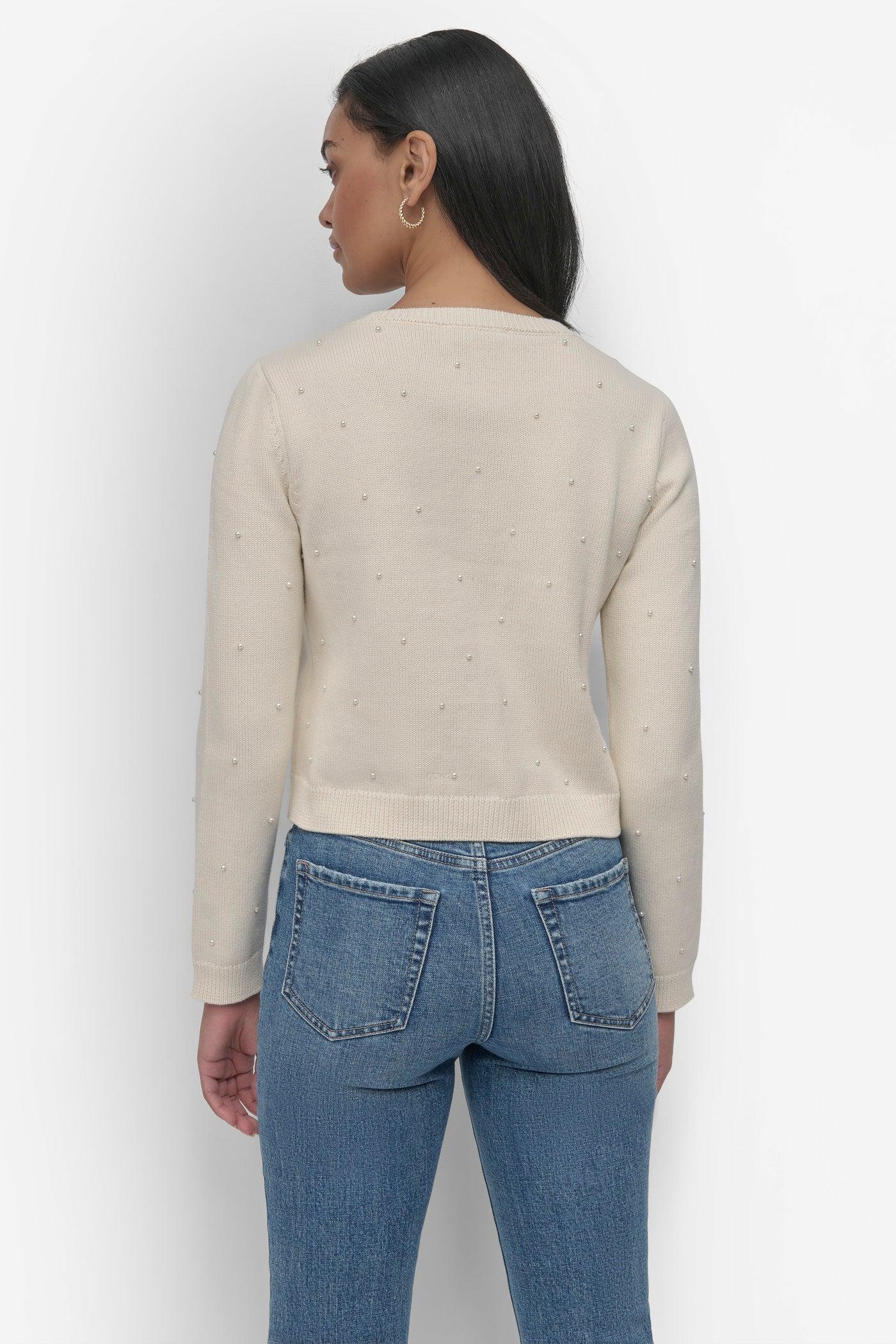 LONG SLEEVE CREW NECK CARDIGAN Product Image