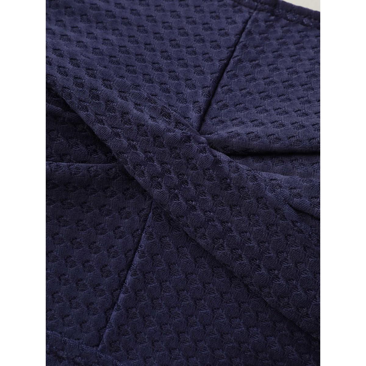 Plus Size Twist-Front Adjustable Drawstring One-Piece Swimsuit Women's Swimwear Indigo Beach Twist Curve Bathing Suits High stretch One Pieces BloomChic 26/4X Product Image