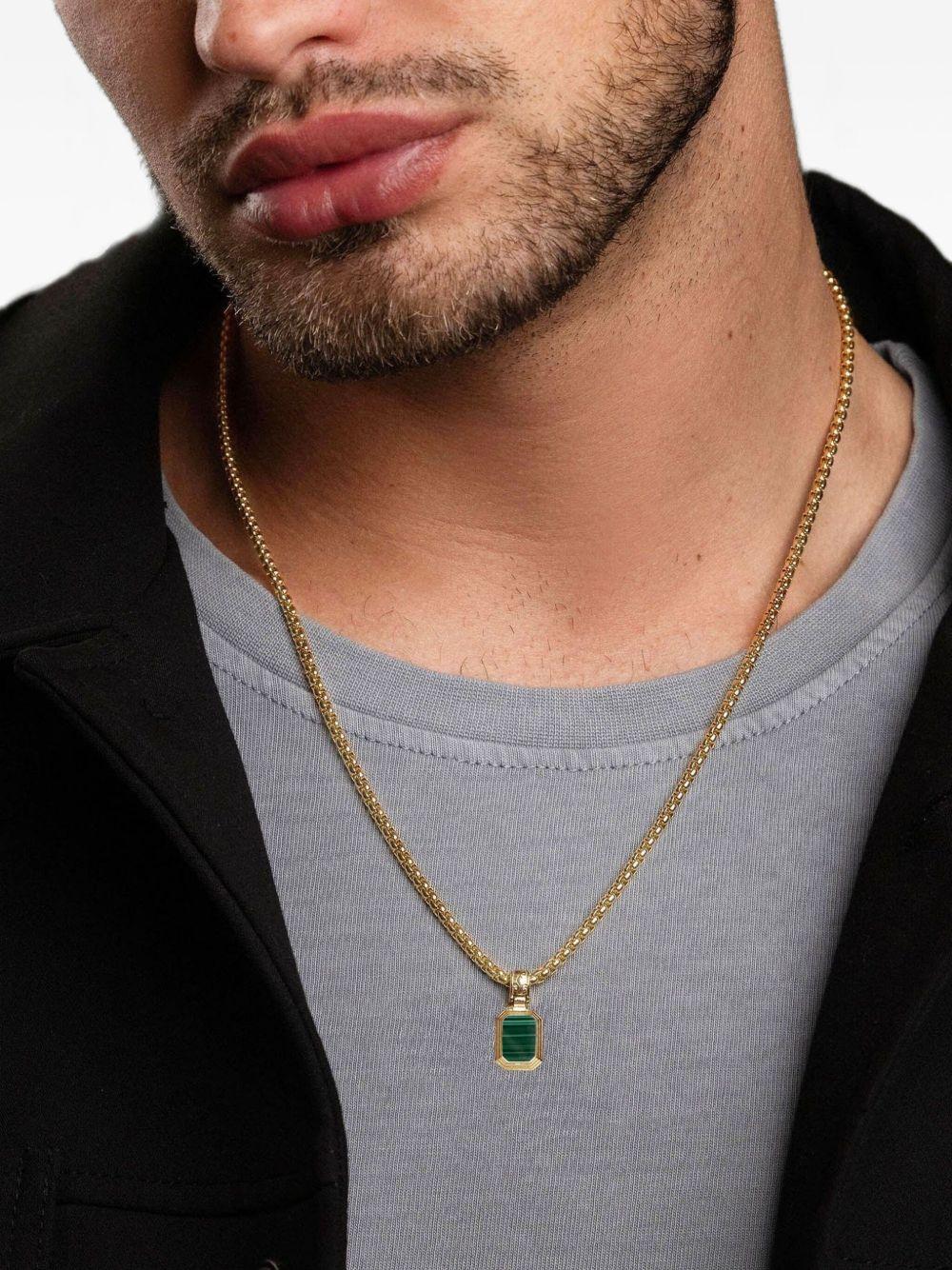 malachite and onyx necklace Product Image