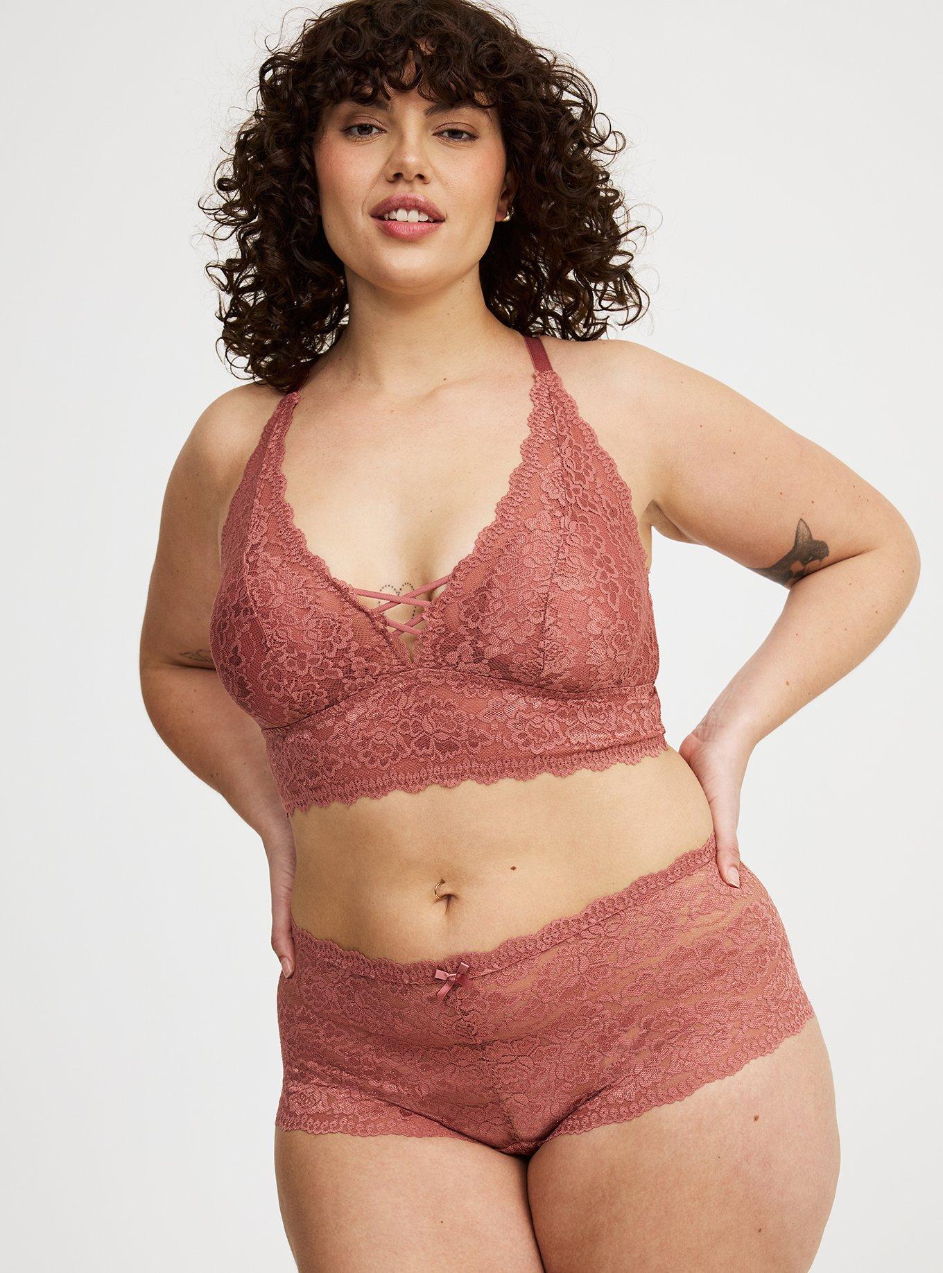 Mid-Rise Simply Lace Cheeky Panty Product Image