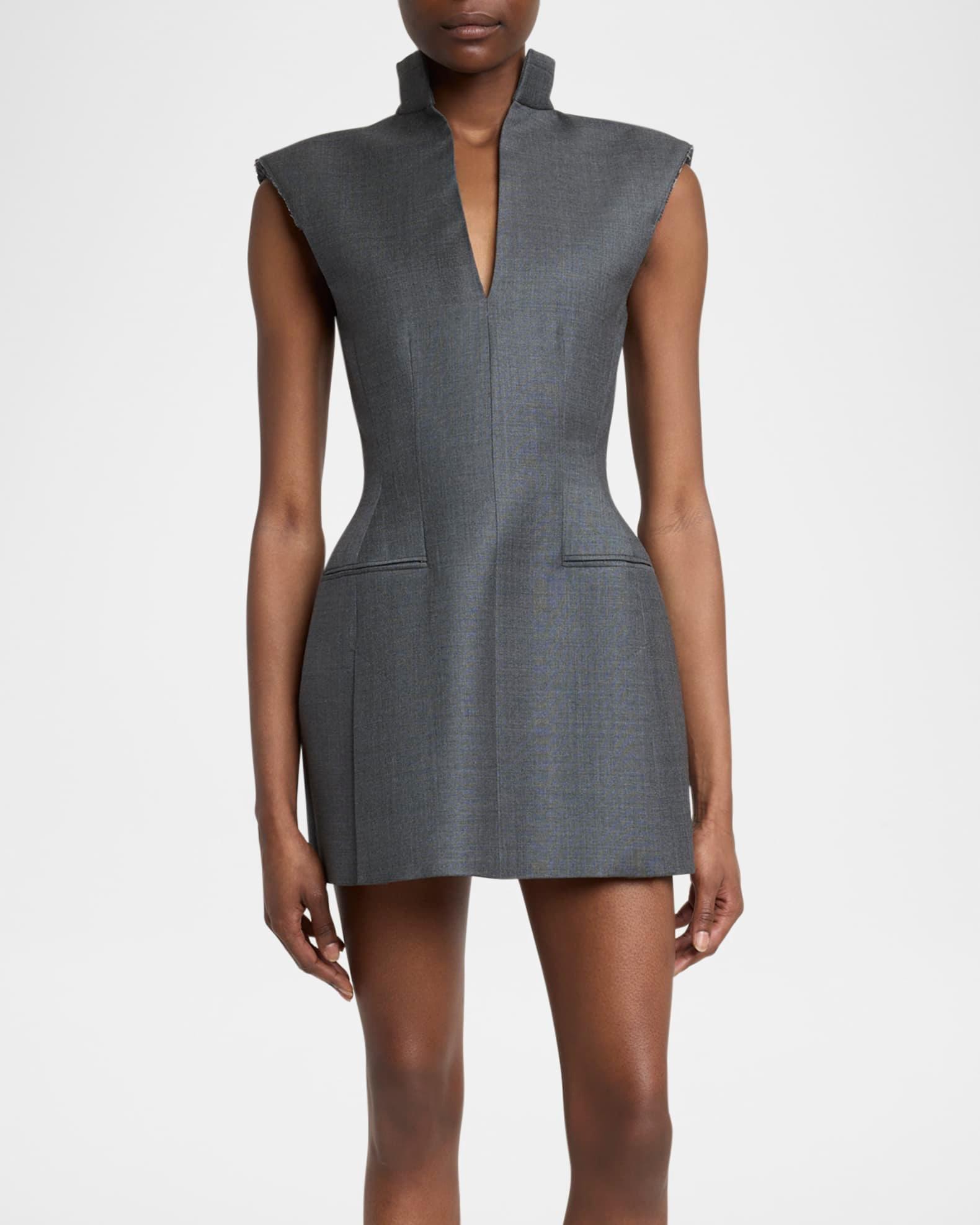 Sleeveless Jacket Mini Dress Product Image