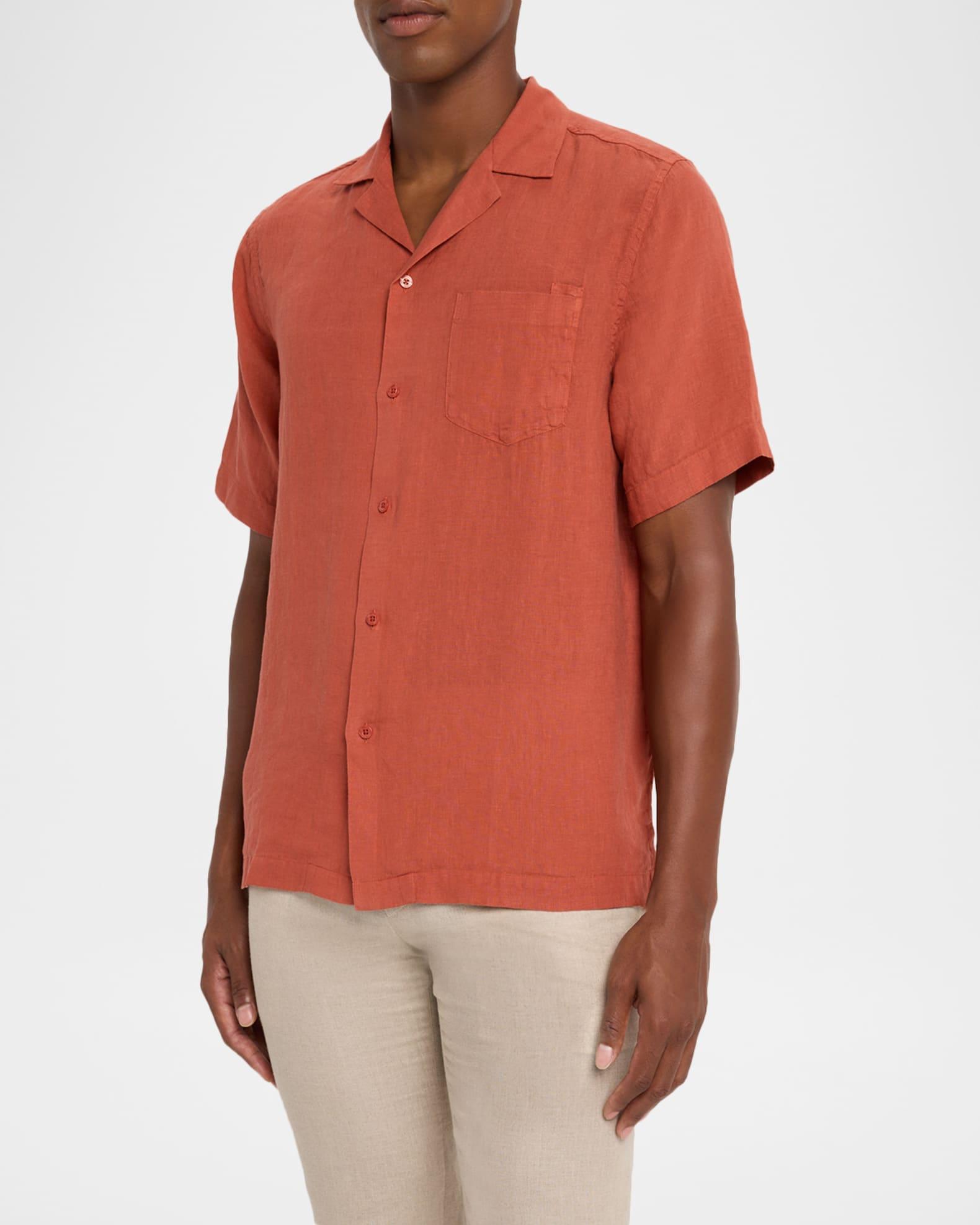 Men's Angelo Linen Short-Sleeve Shirt Product Image