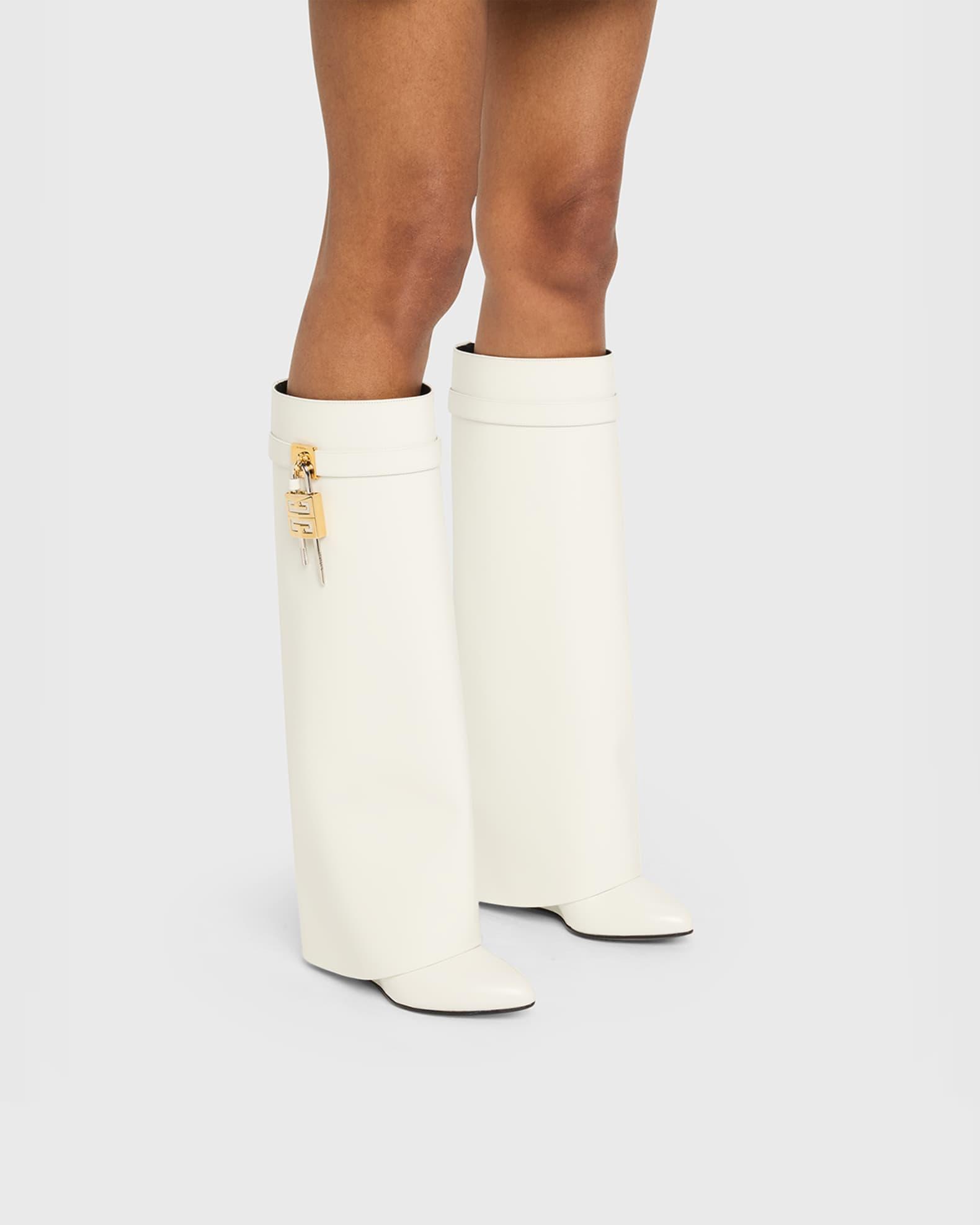 Shark Lock Leather Boots Product Image