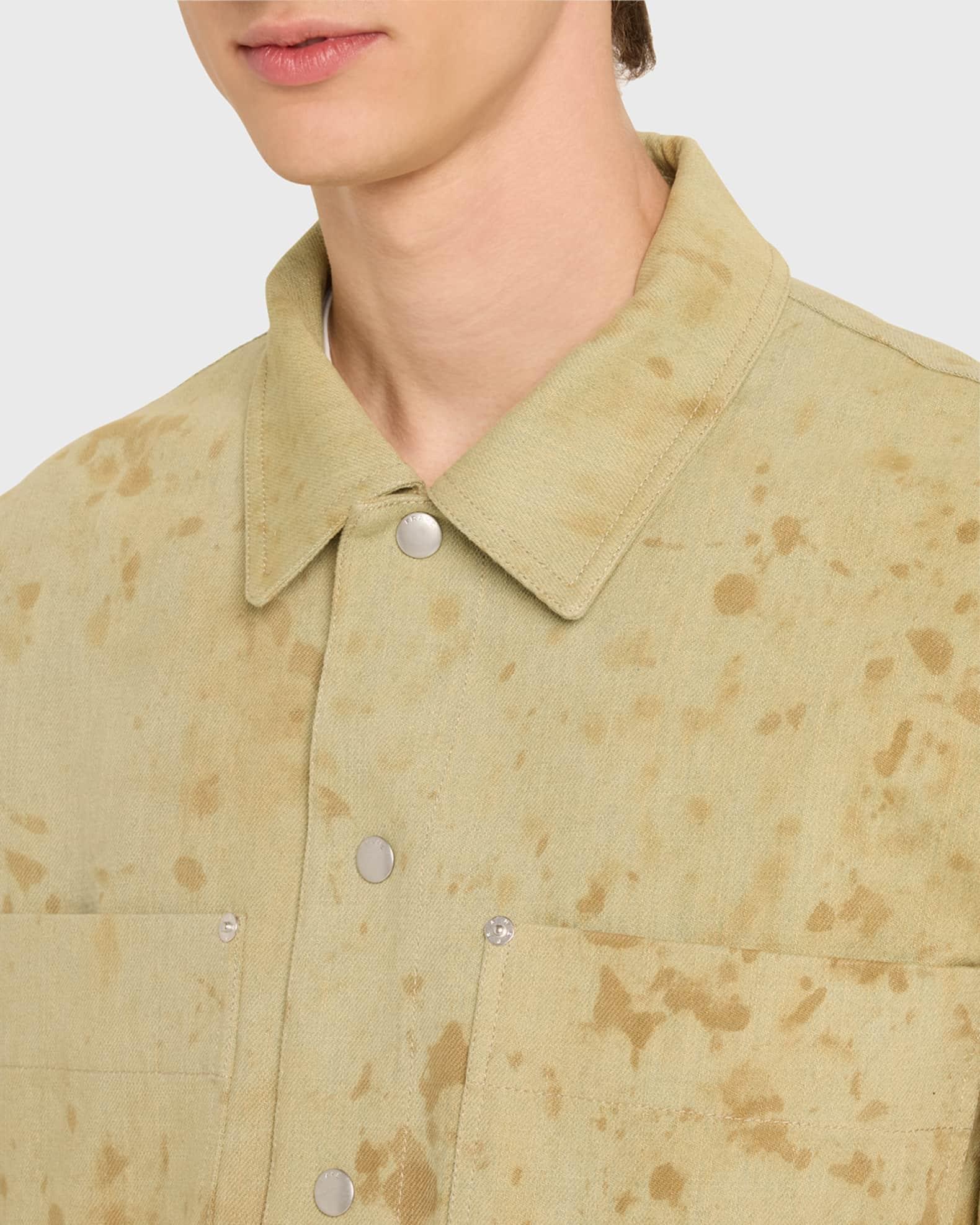 Men's Painted Denim Overshirt Product Image