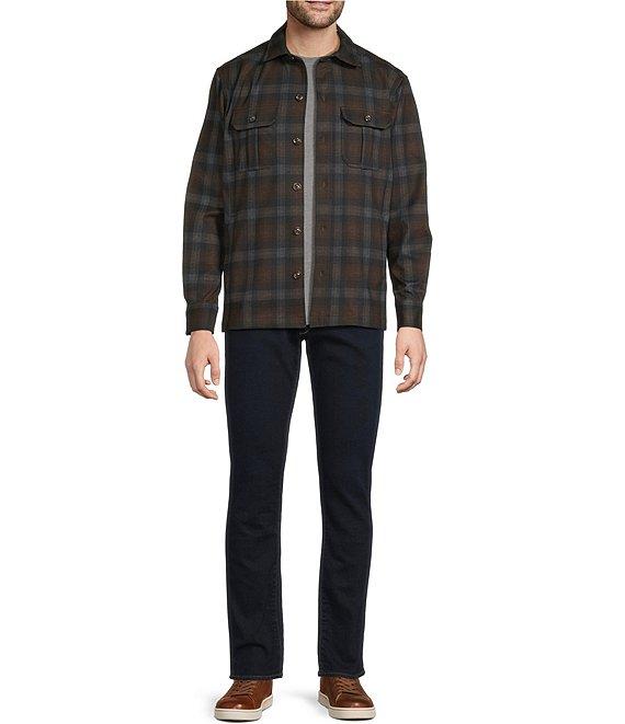 Hart Schaffner Marx The Reserve Collection Plaid Long Sleeve Shirt Jacket Product Image