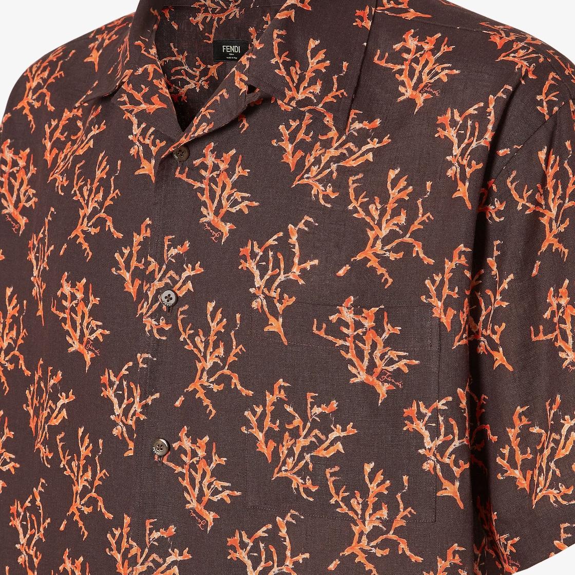 ShirtBrown linen shirt Product Image