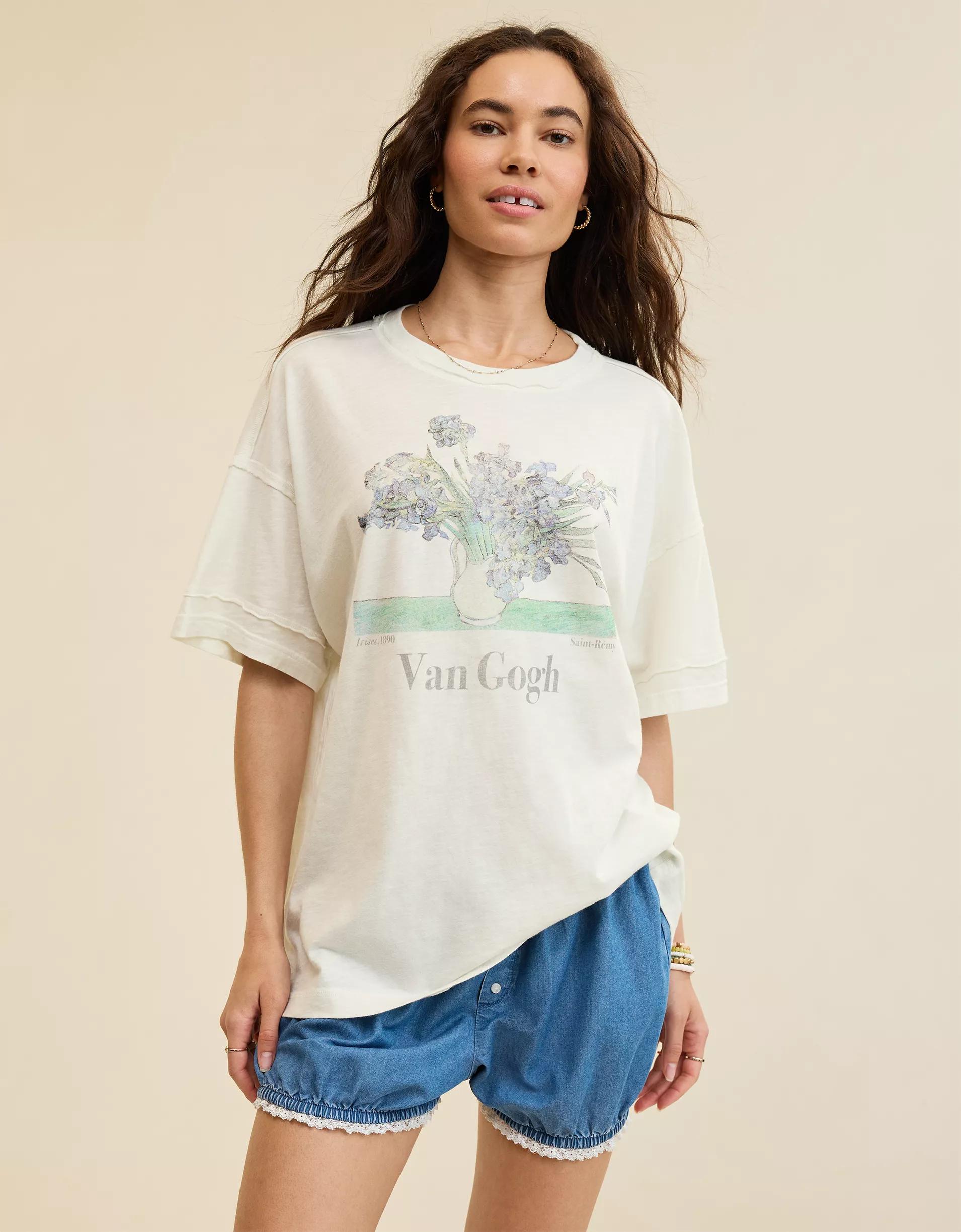 Aerie Crew Oversized Boyfriend T-Shirt Product Image
