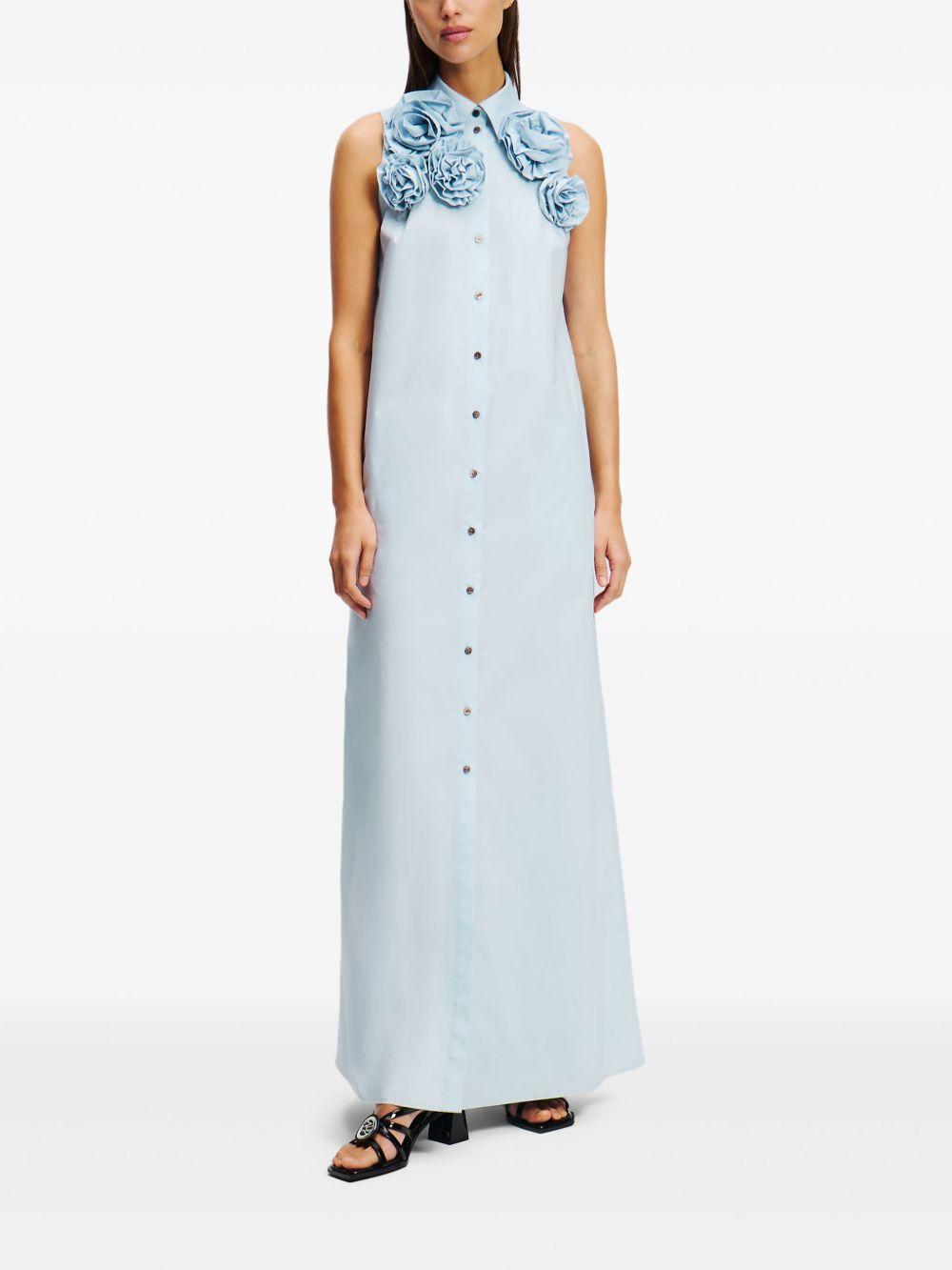 floral appliqué maxi dress Product Image