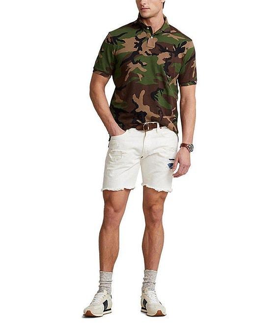 Polo Ralph Lauren Classic-Fit Camo Mesh Short-Sleeve Polo Shirt Product Image