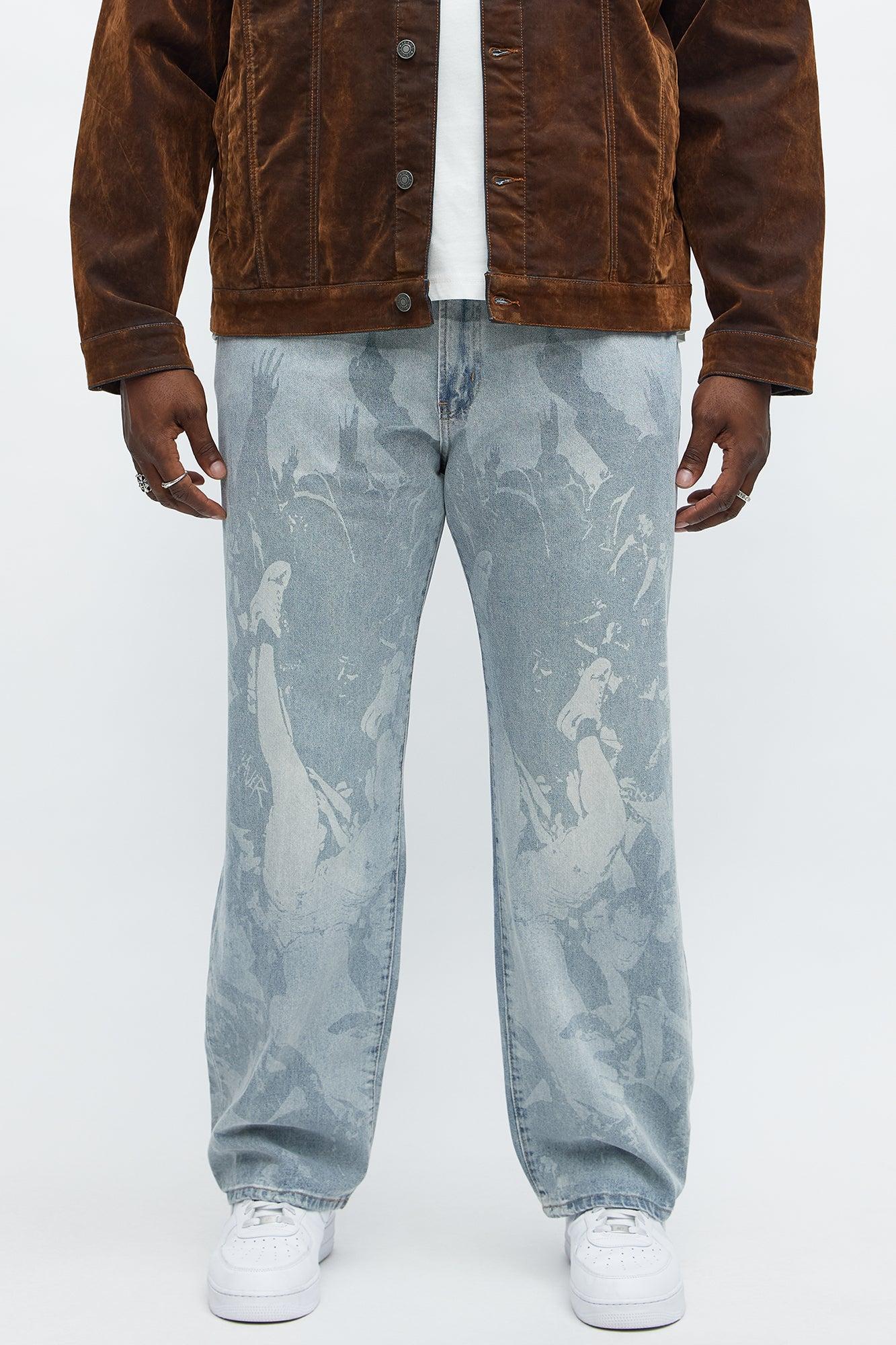 Straight Perspective Jeans - Light Blue Wash Male Product Image