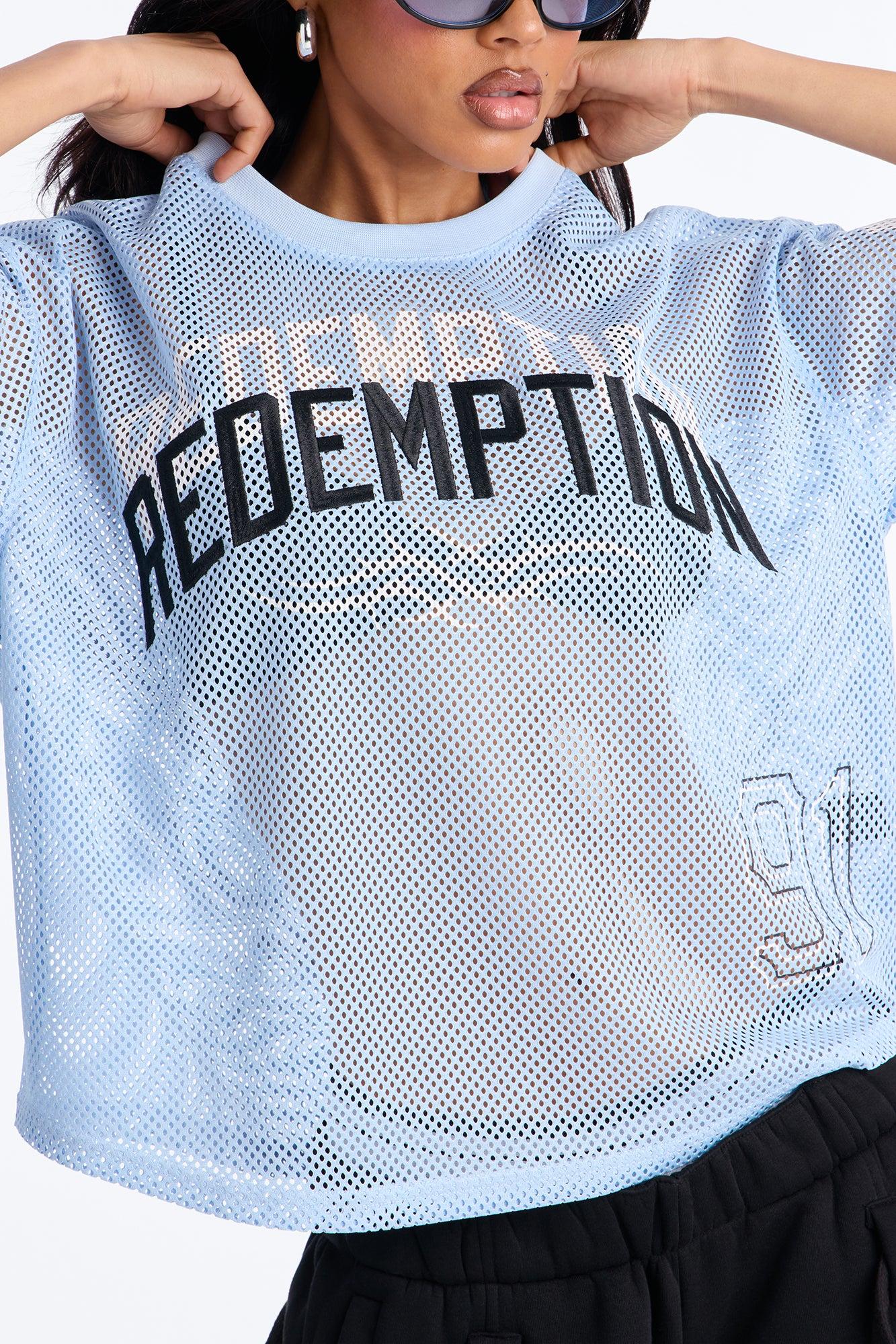 Redemption 91 Open Mesh Jersey - Light Blue Female Product Image