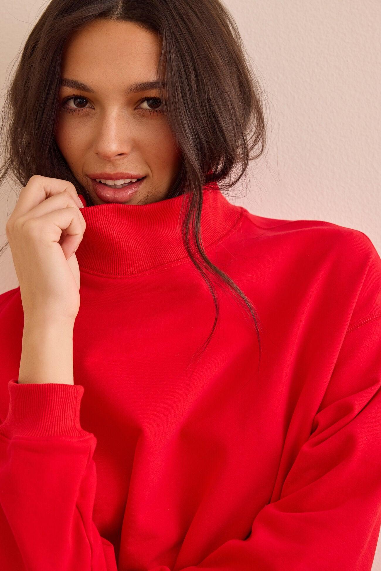 Precision Mock Neck Sweatshirt Product Image