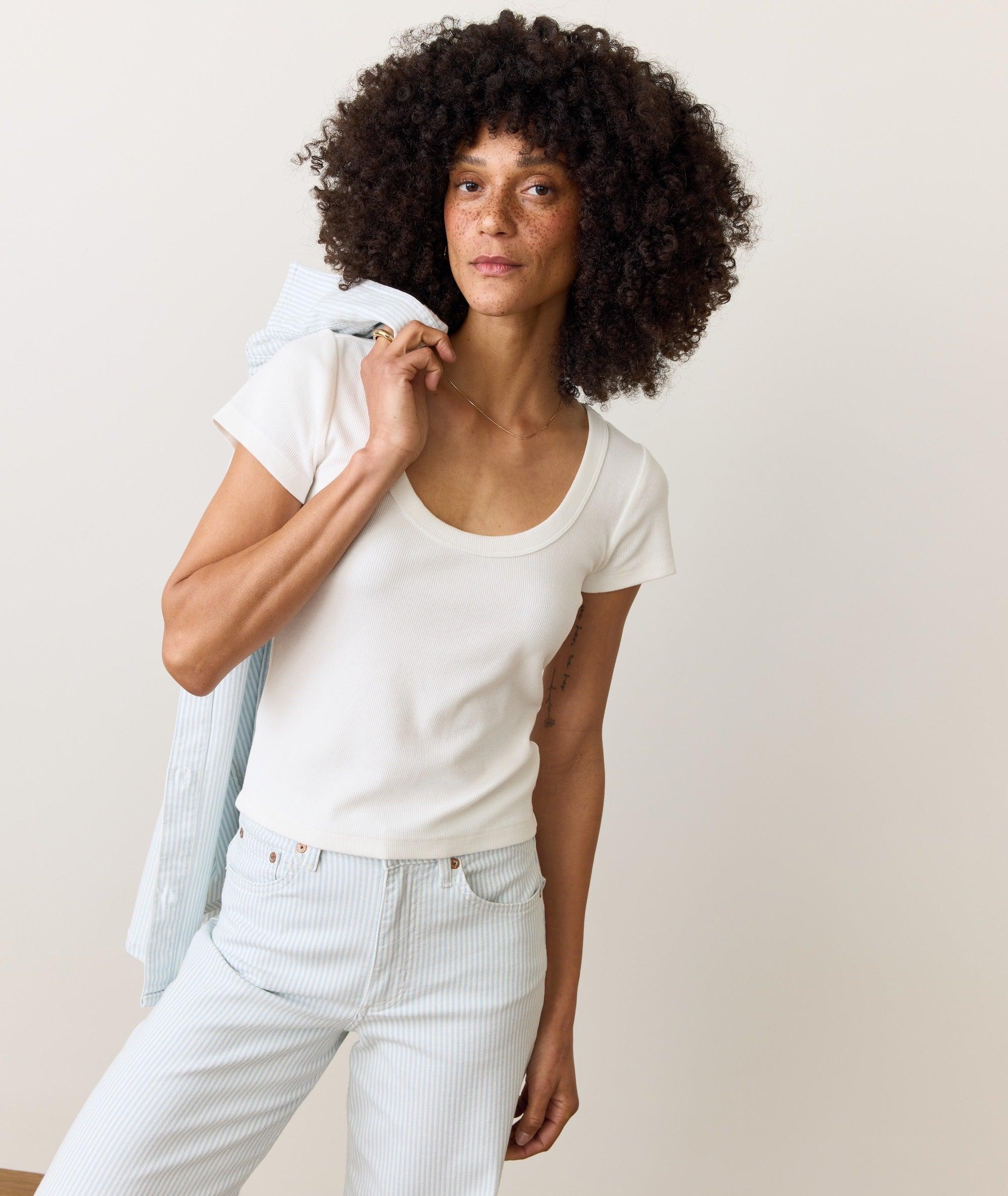 Lexi Rib Sun-In Scoop Tee Product Image