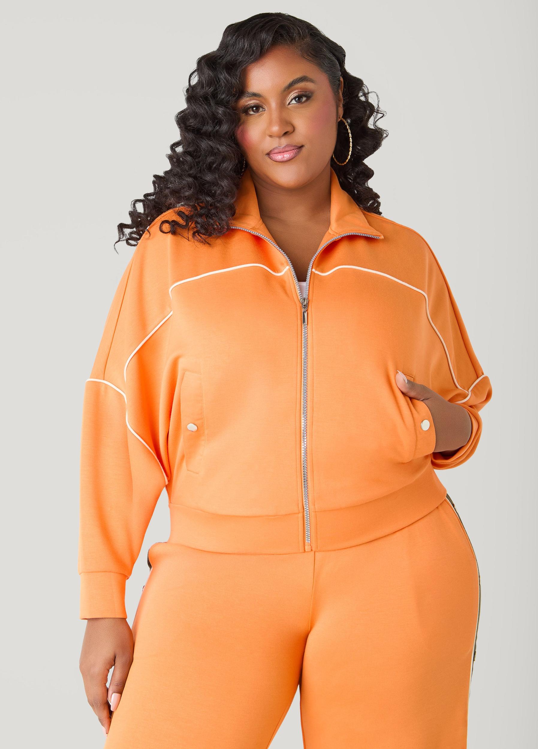 Piped Jersey Track Jacket Product Image