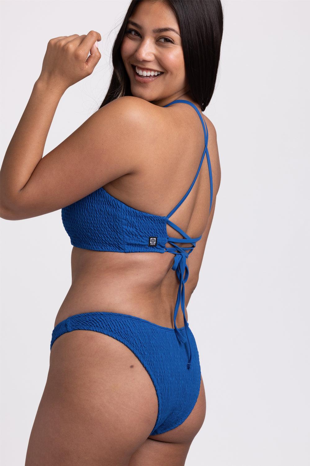 Kelia Smocked Bikini Bottom - Palm Female Product Image