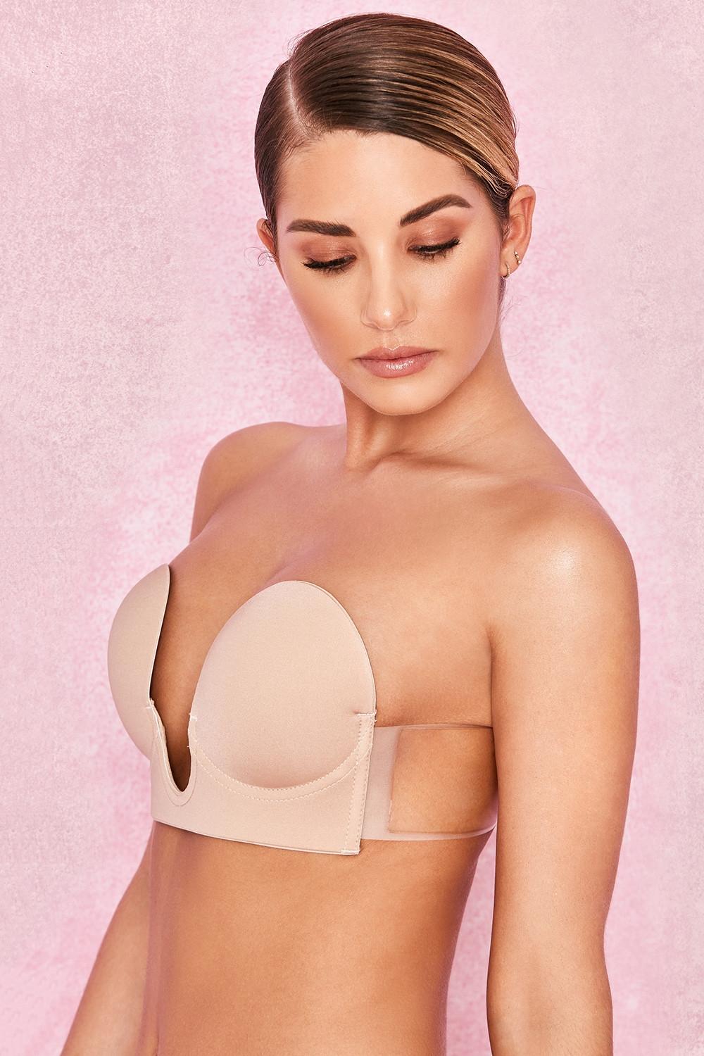  u plunge self adhesive bra - beige Product Image