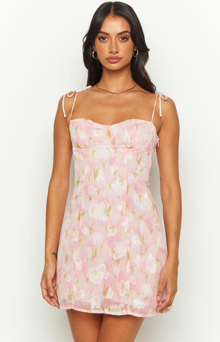 Penny Lane Pink Floral Mini Dress Baby Product Image