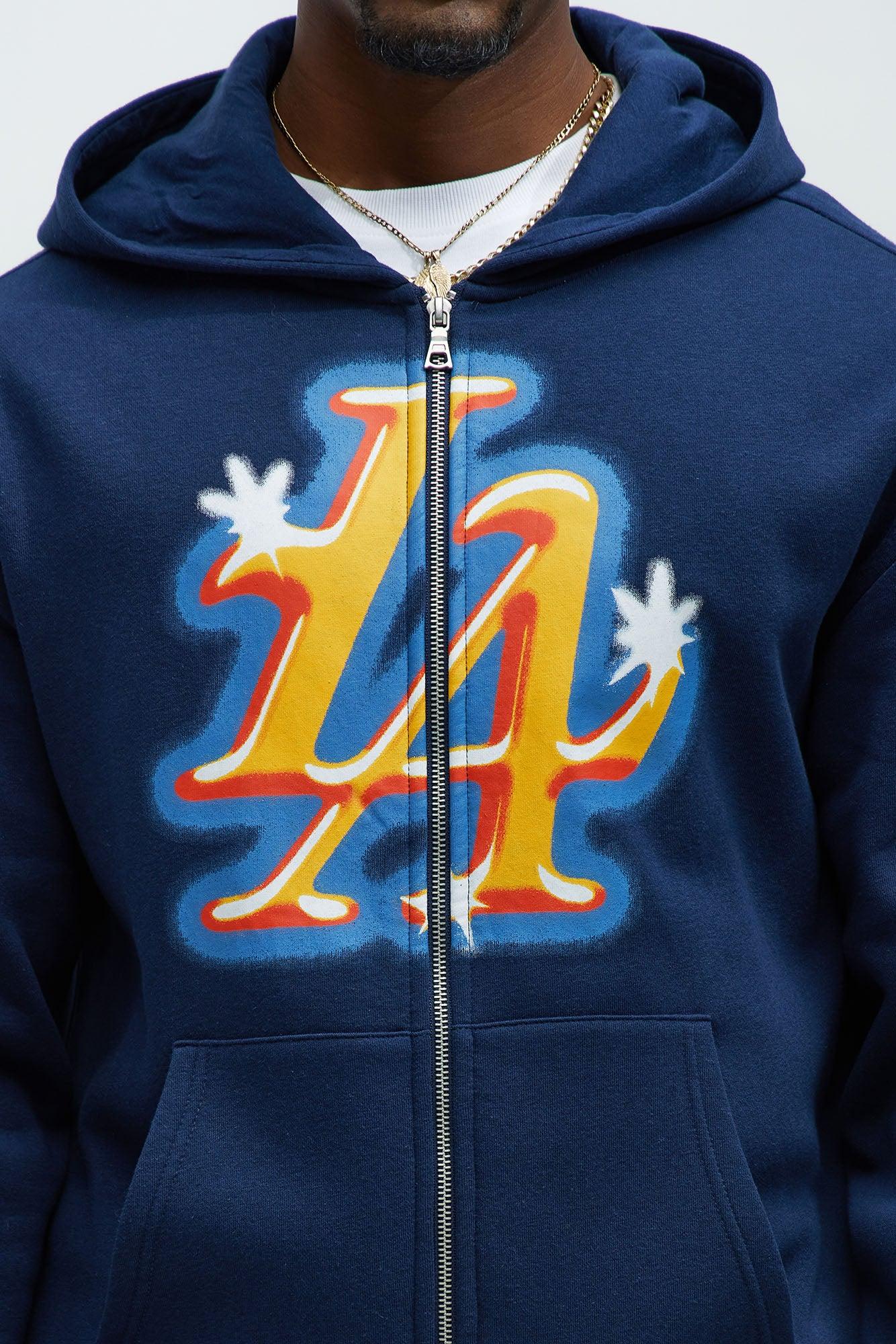 Tyson City of LA Zip Up Hoodie - Navy Product Image