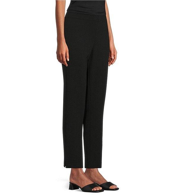 Alex Evenings Petite Size Slim Crop Stretch Crepe Pants Product Image