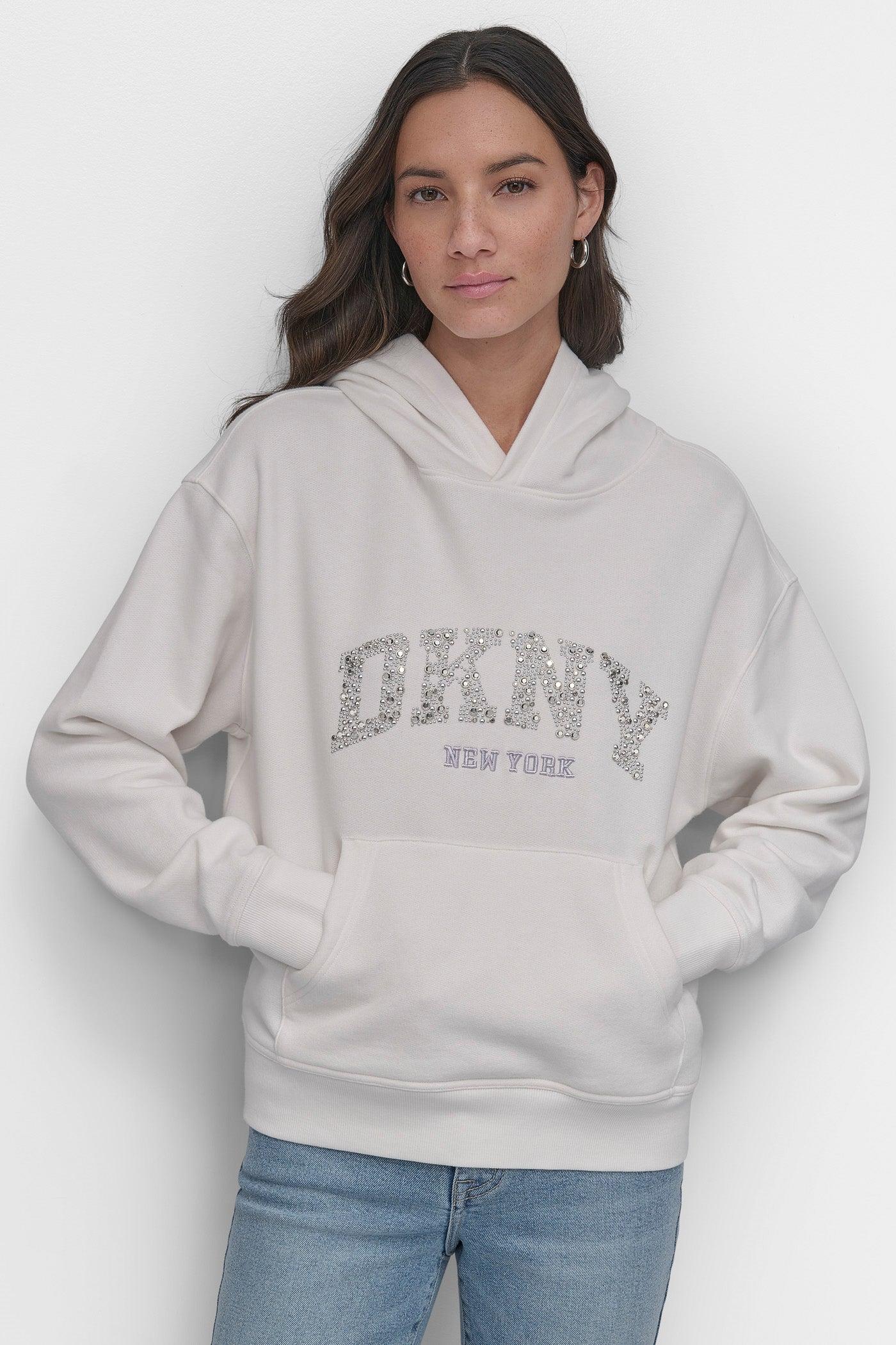 DKNY ARCHED DOME STUD SWEATSHIRT Product Image