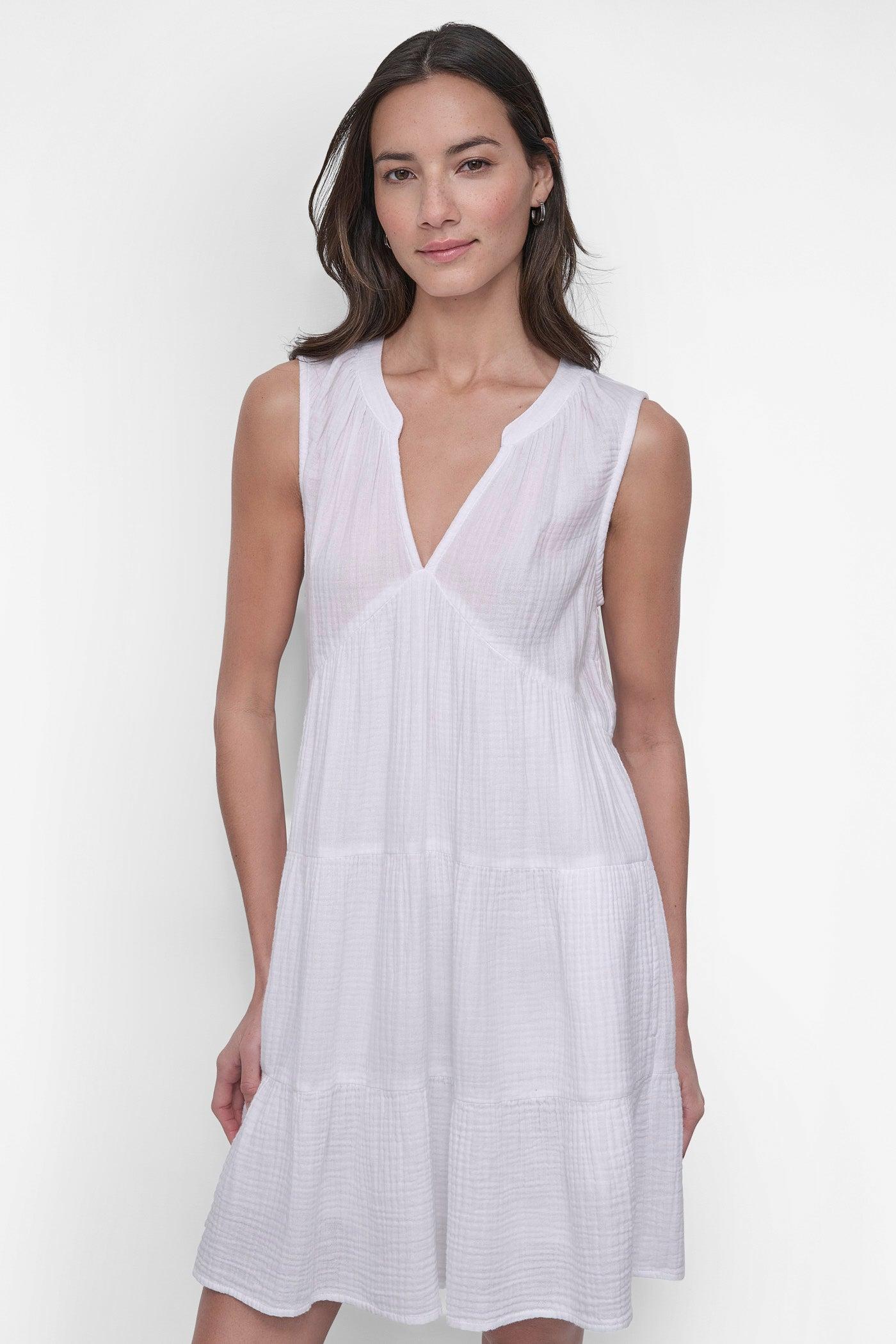 DOUBLE CREPE GAUZE DRESS Product Image