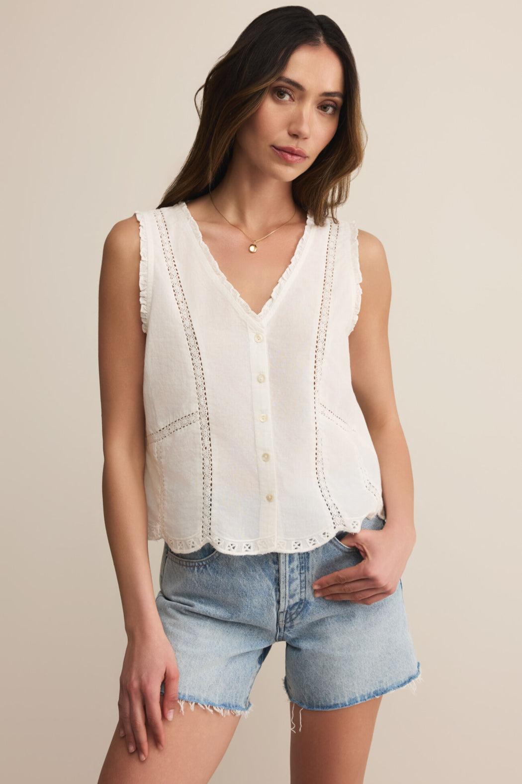 Tomi Embroidered Tank Product Image