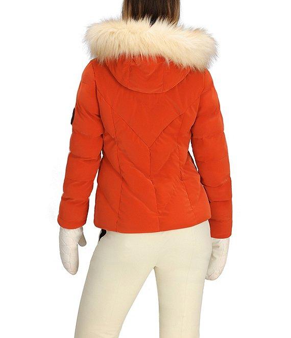 Obermeyer Bombshell Luxe Stand Fleece Collar Zip Front Puffer Ski Jacket Product Image