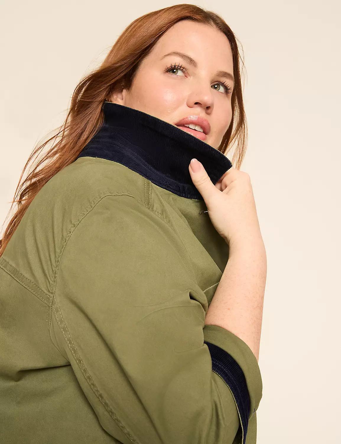 Sanded Twill Short Jacket Product Image