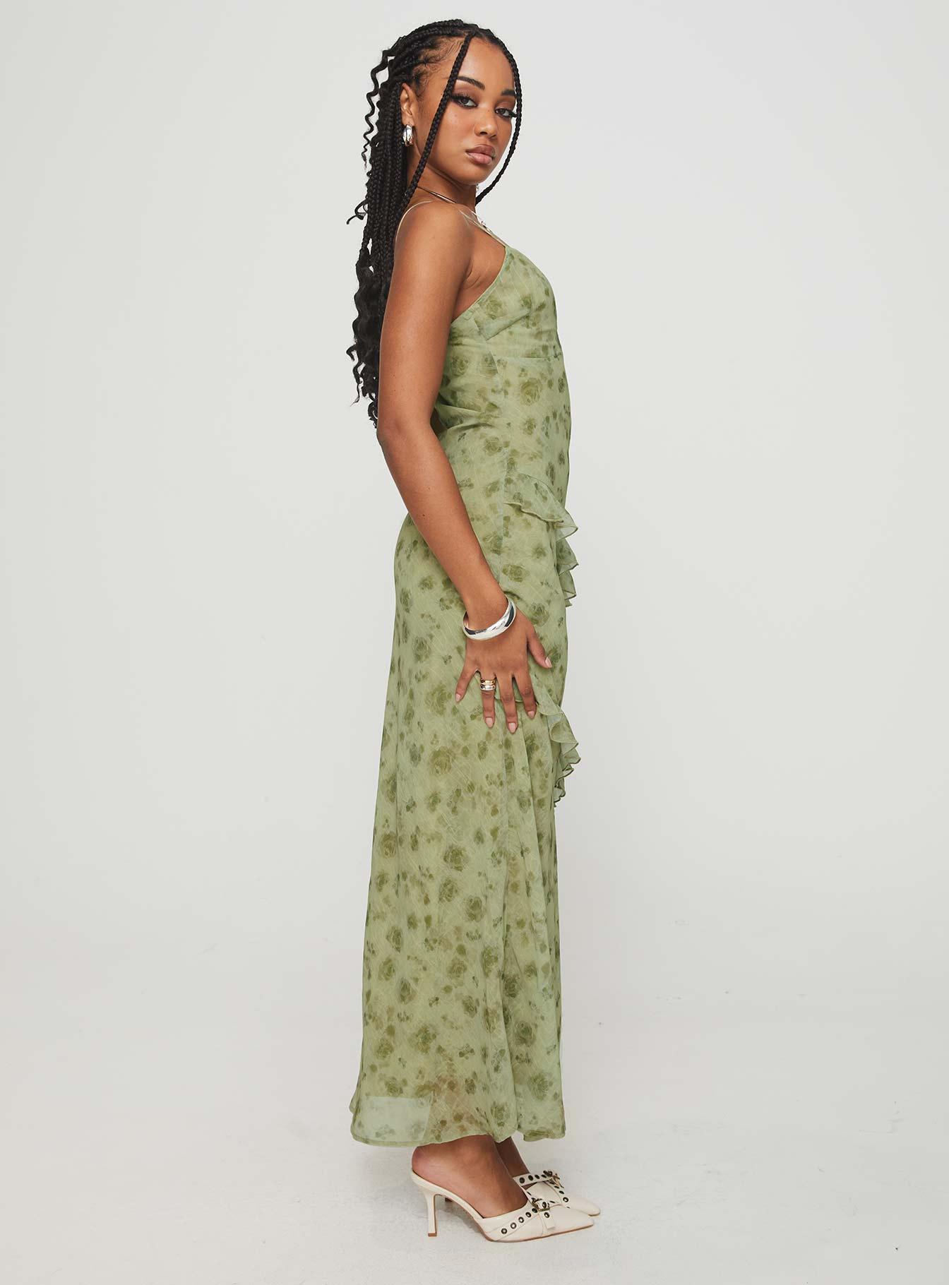 Teffoli Maxi Dress Green Product Image