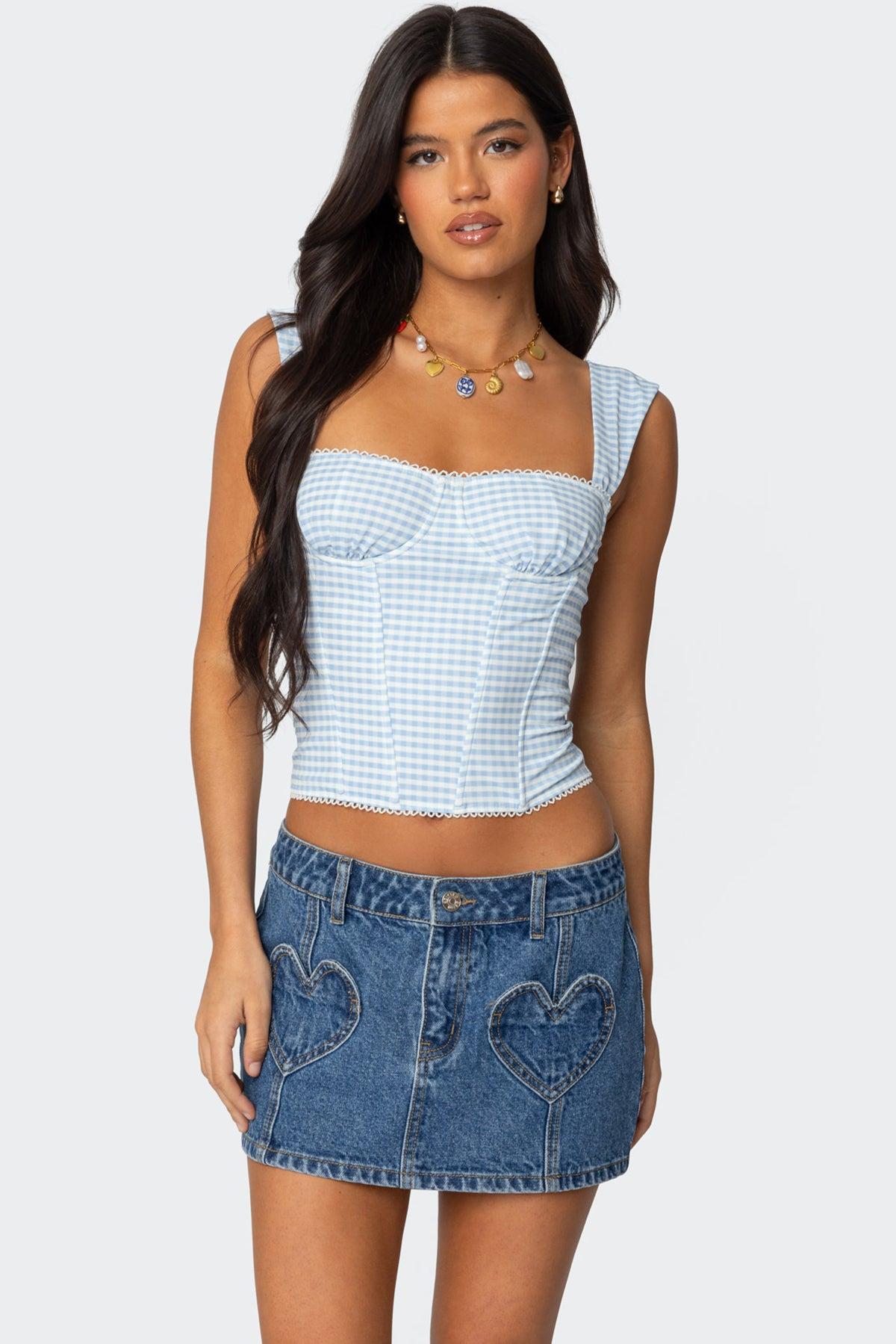 Marcella Wide Strap Mesh Corset Product Image