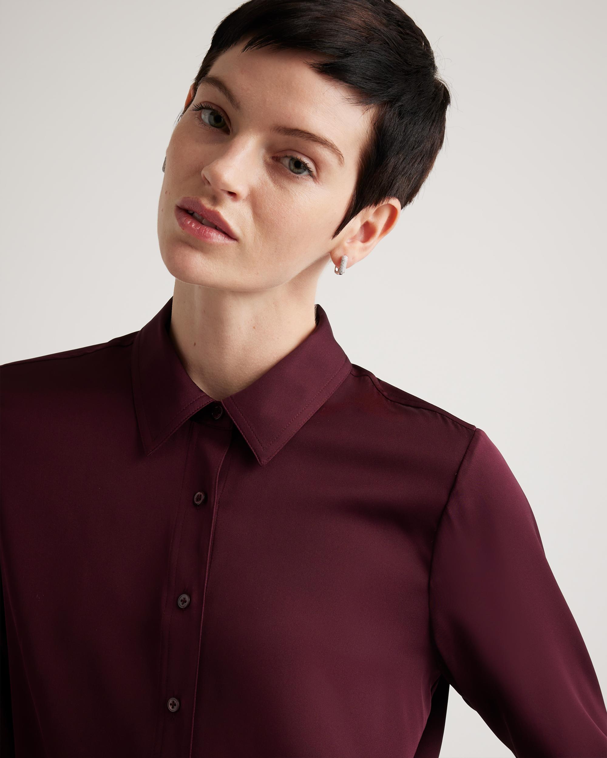 Quince | Women's Washable Stretch Silk Blouse Size XL Product Image
