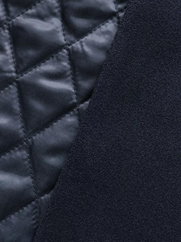 Solid Flap Detail Peacoat Jacket Product Image