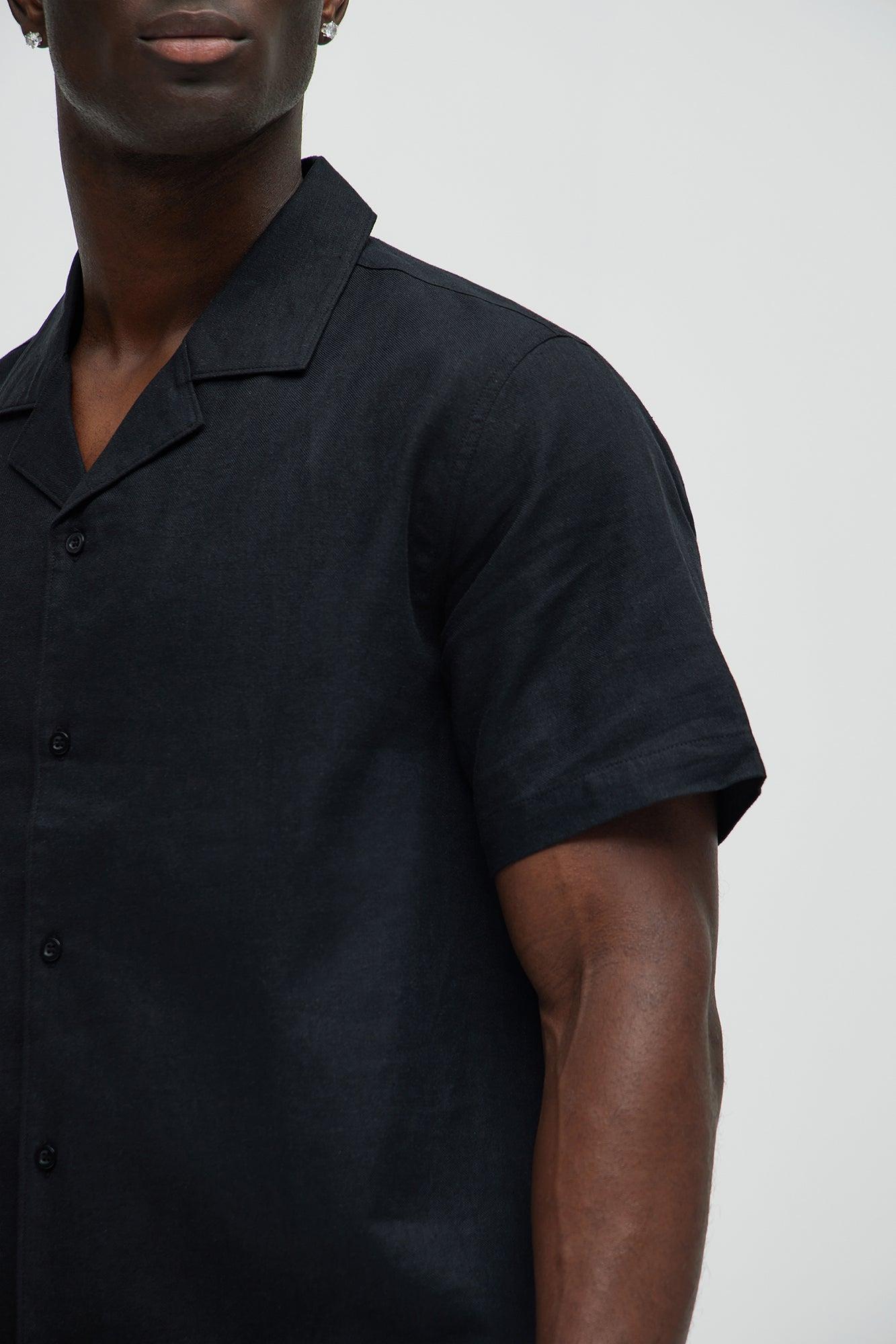 Bahamas Linen Shirt - Black Product Image