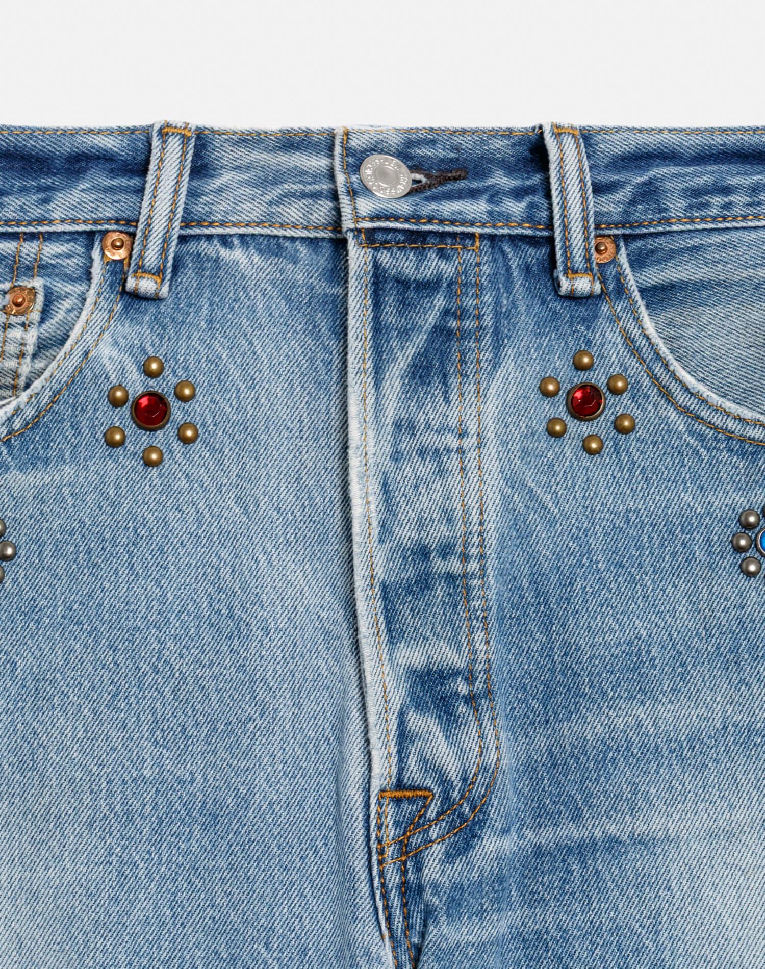 Levi's Studded Boyfriend Jean - Indigo Bloom Stud Product Image