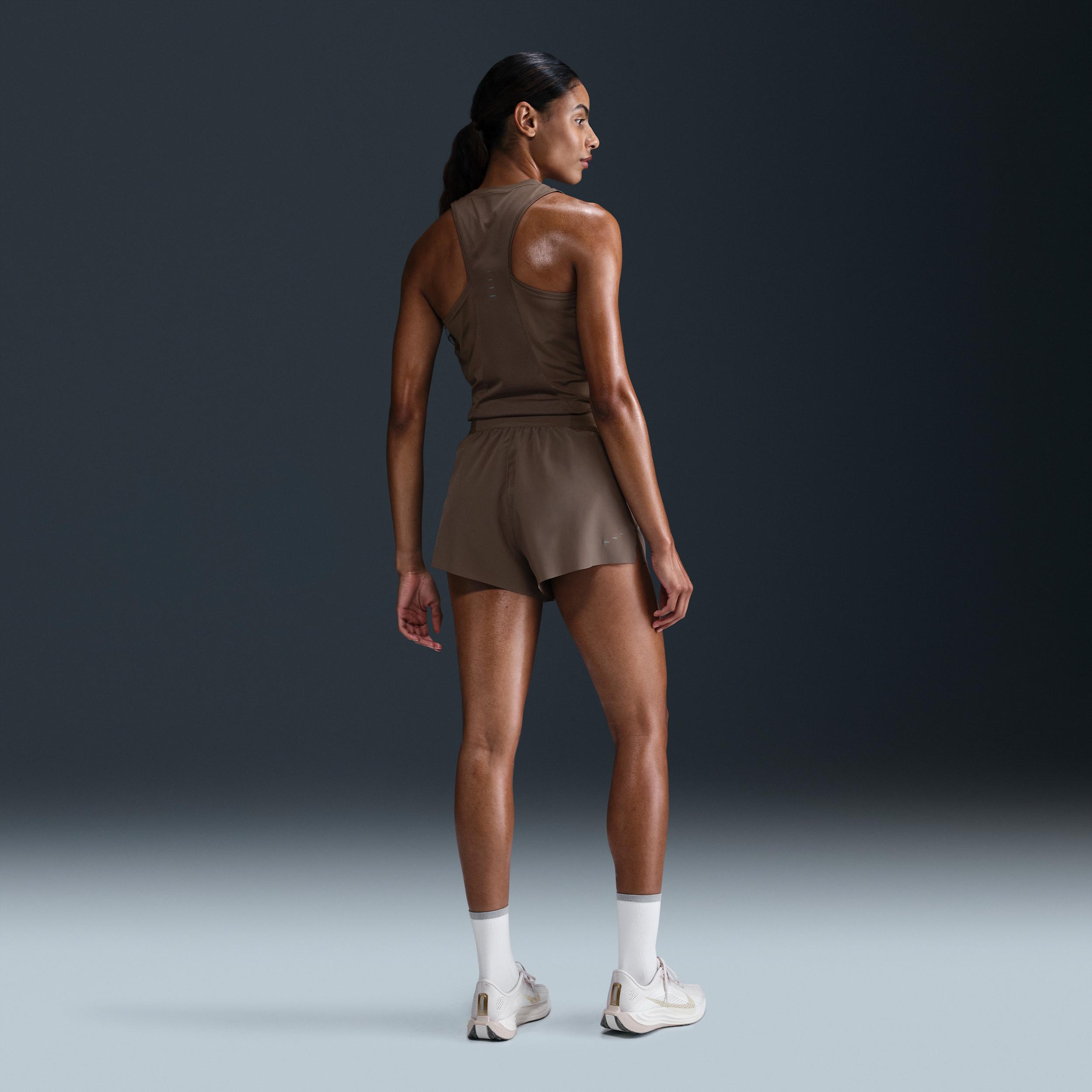 Nike Women's Swift Dri-FIT Mid-Rise 2.5" Brief-Lined Running Shorts Product Image